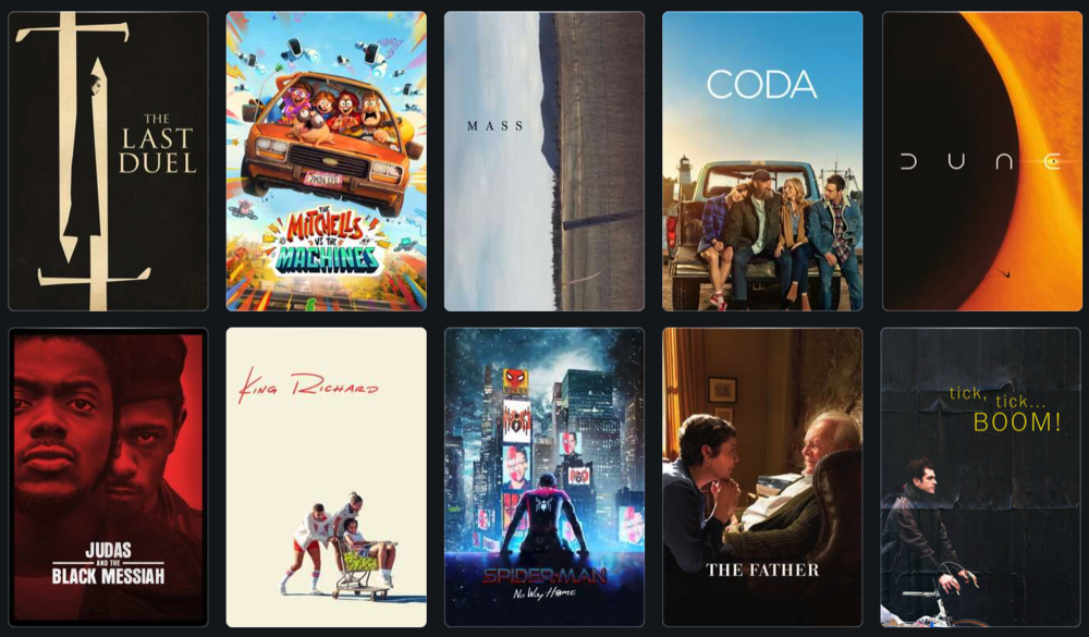 2021 top 10 movies