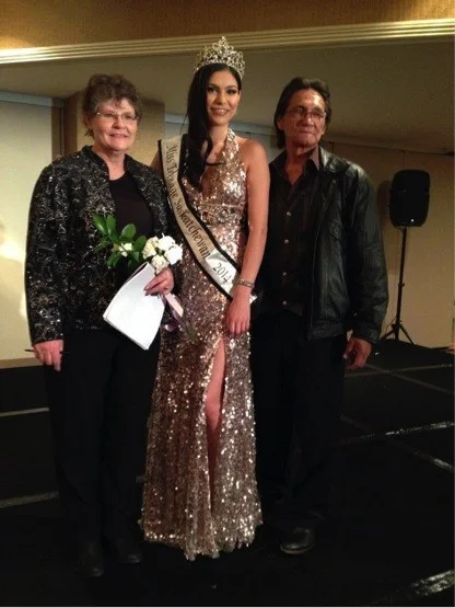 The night I won the title Miss Teen Saskatchewan 2014 alongside my mom and dad.