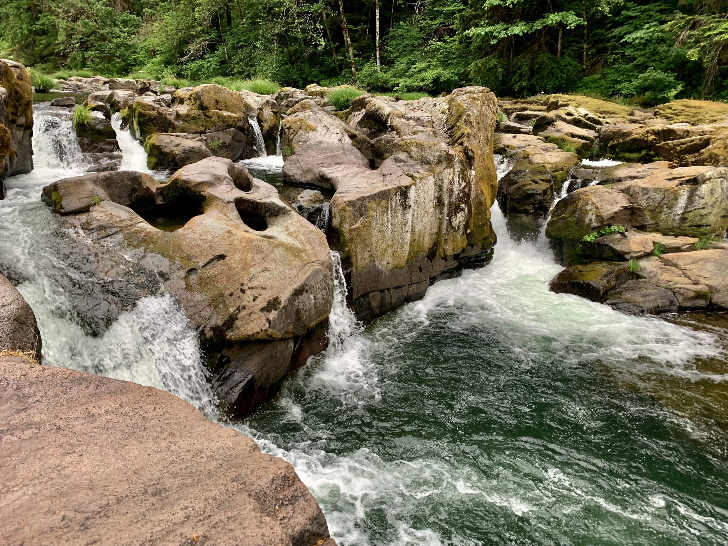Crater Lake one day. 63 baskets of golf another.