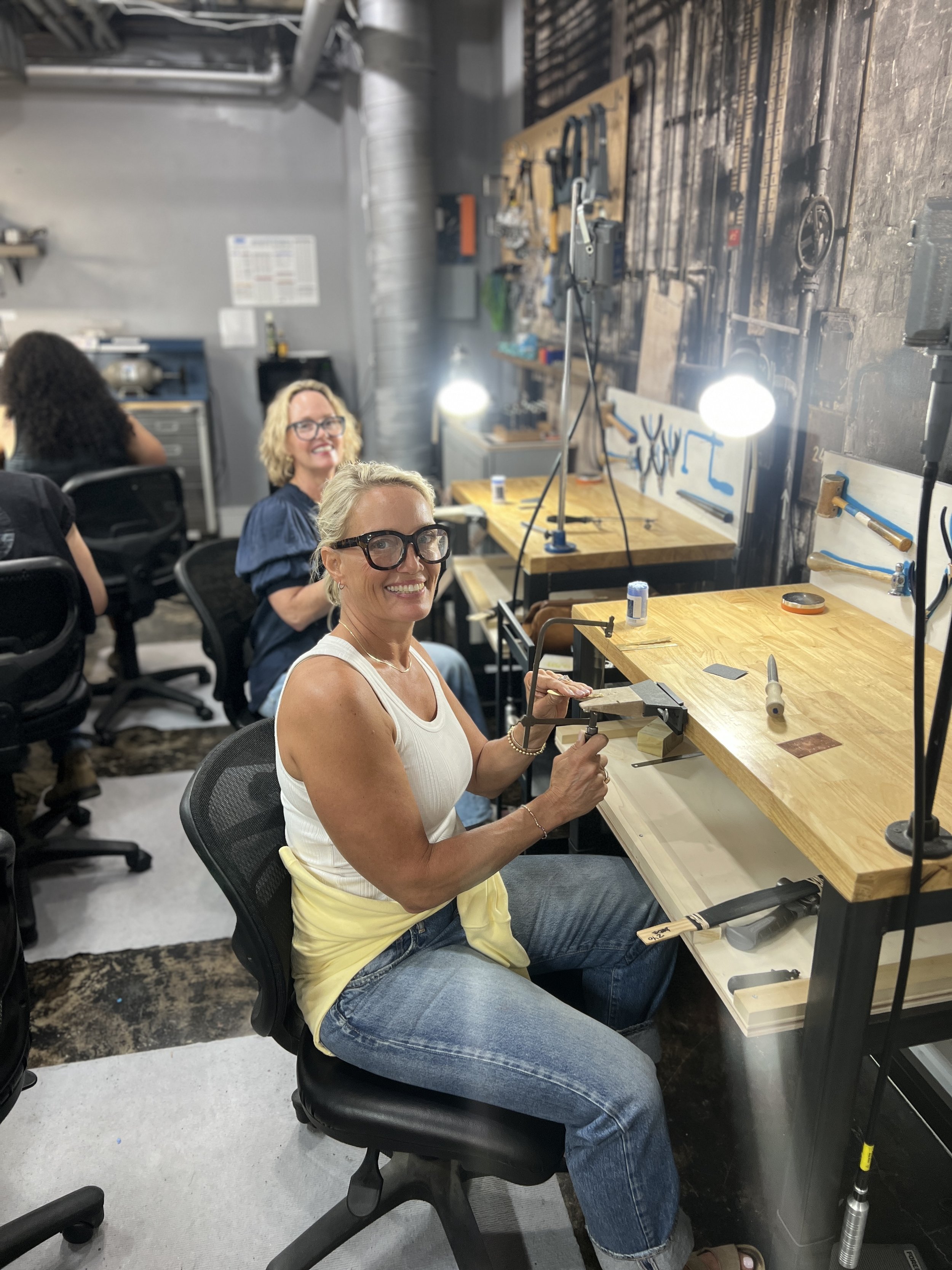 Ignite workshop attendees_make your own jewelry.JPG