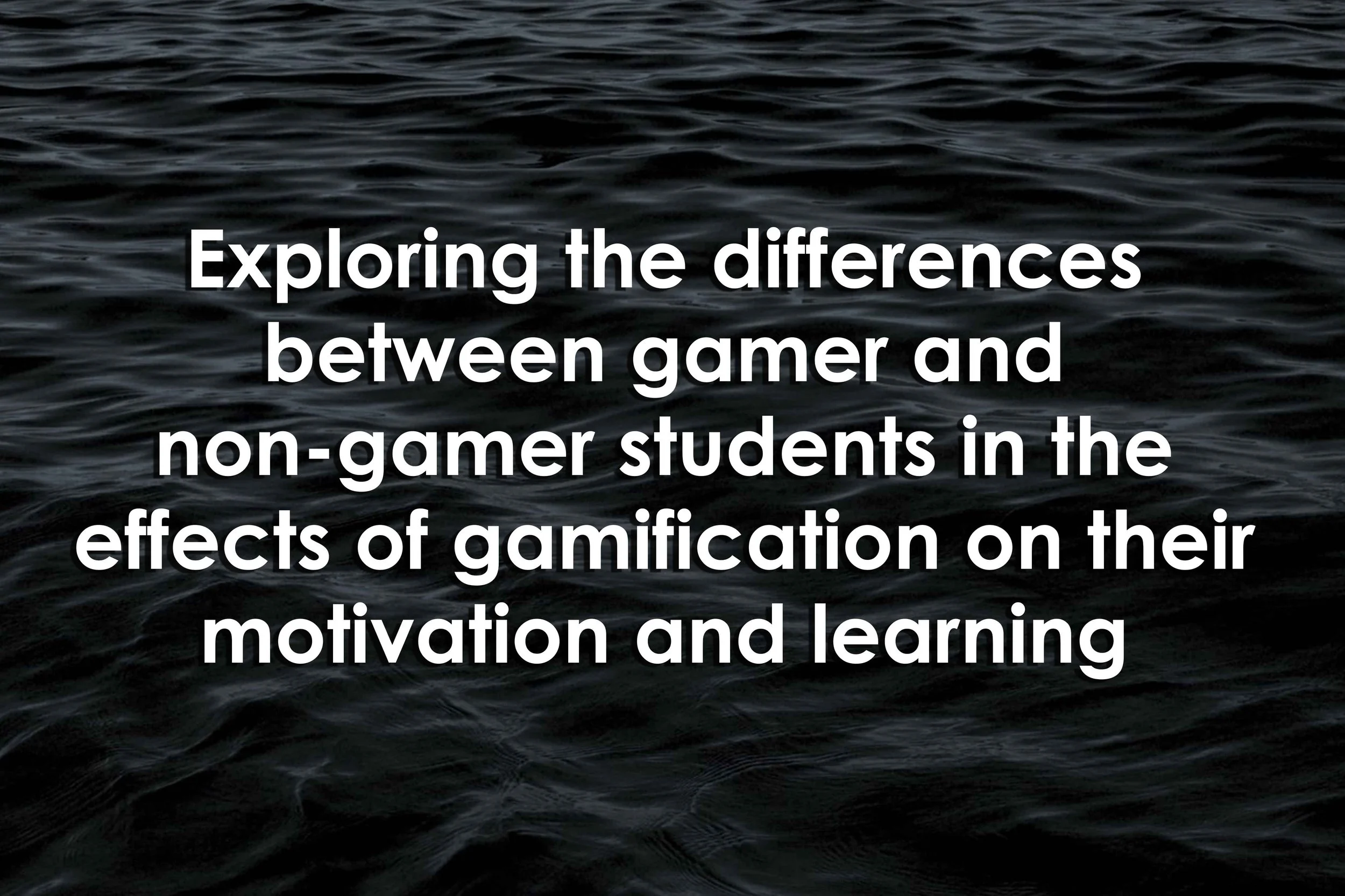 Exploring the differences between gamer and non-gamer students in the effects of gamification on their motivation and learning