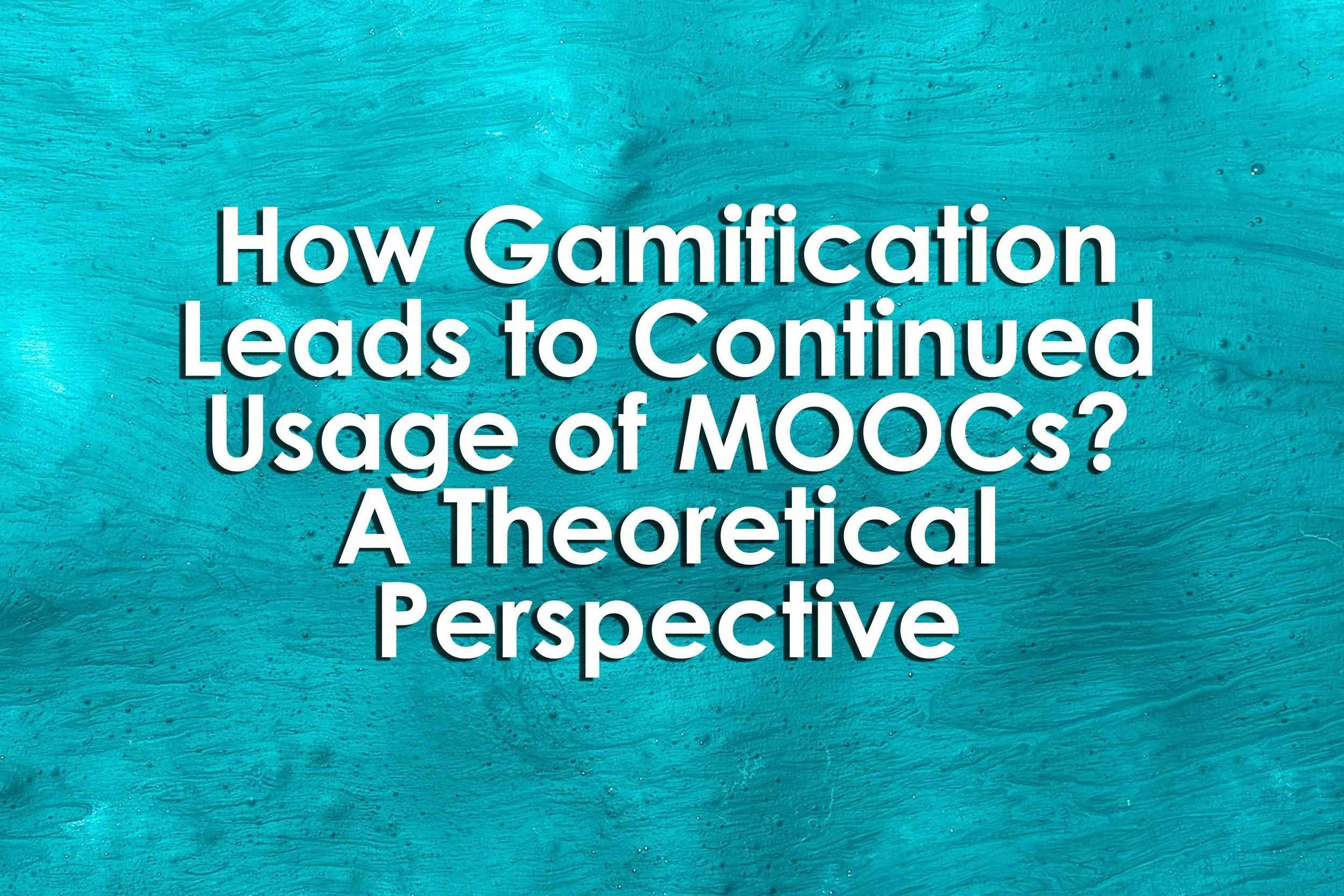 How Gamification Leads to Continued Usage of MOOCs? A Theoretical Perspective