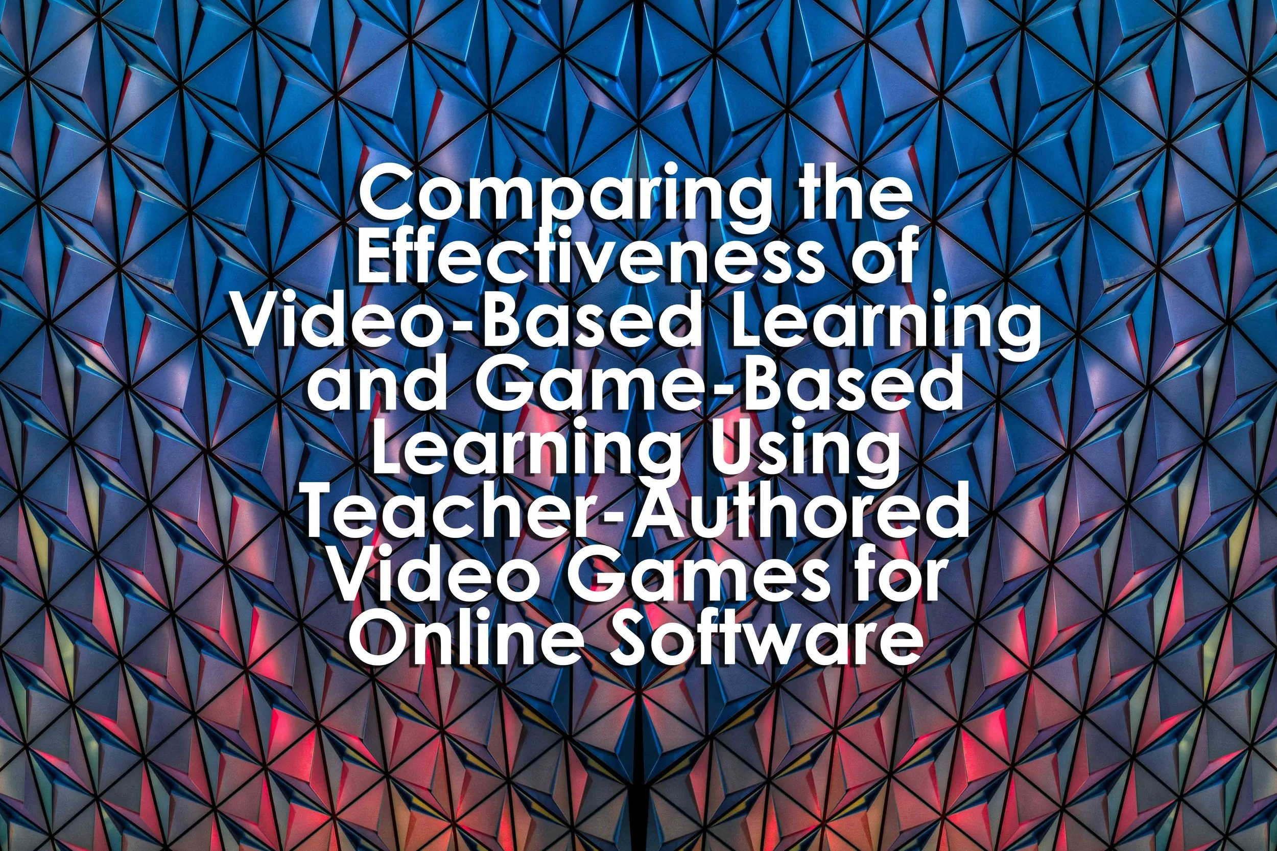 Comparing the Effectiveness of Video-Based Learning and Game-Based Learning Using Teacher-Authored Video Games for Online Software Engineering Education