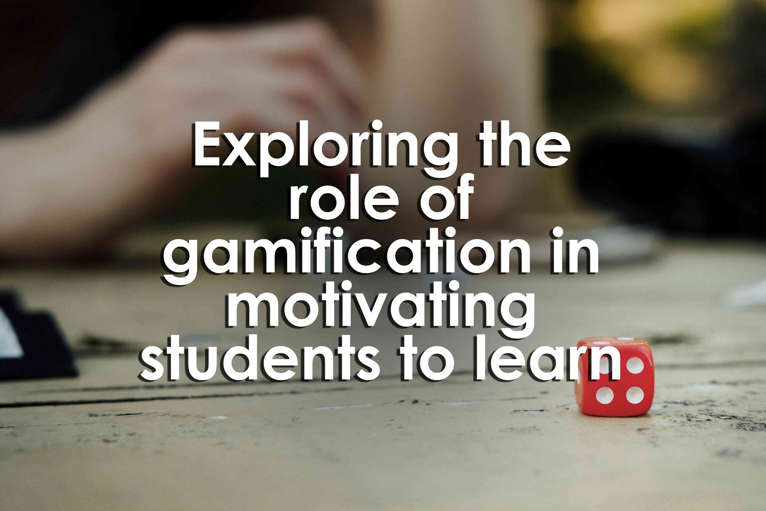 Exploring the role of gamification in motivating students to learn