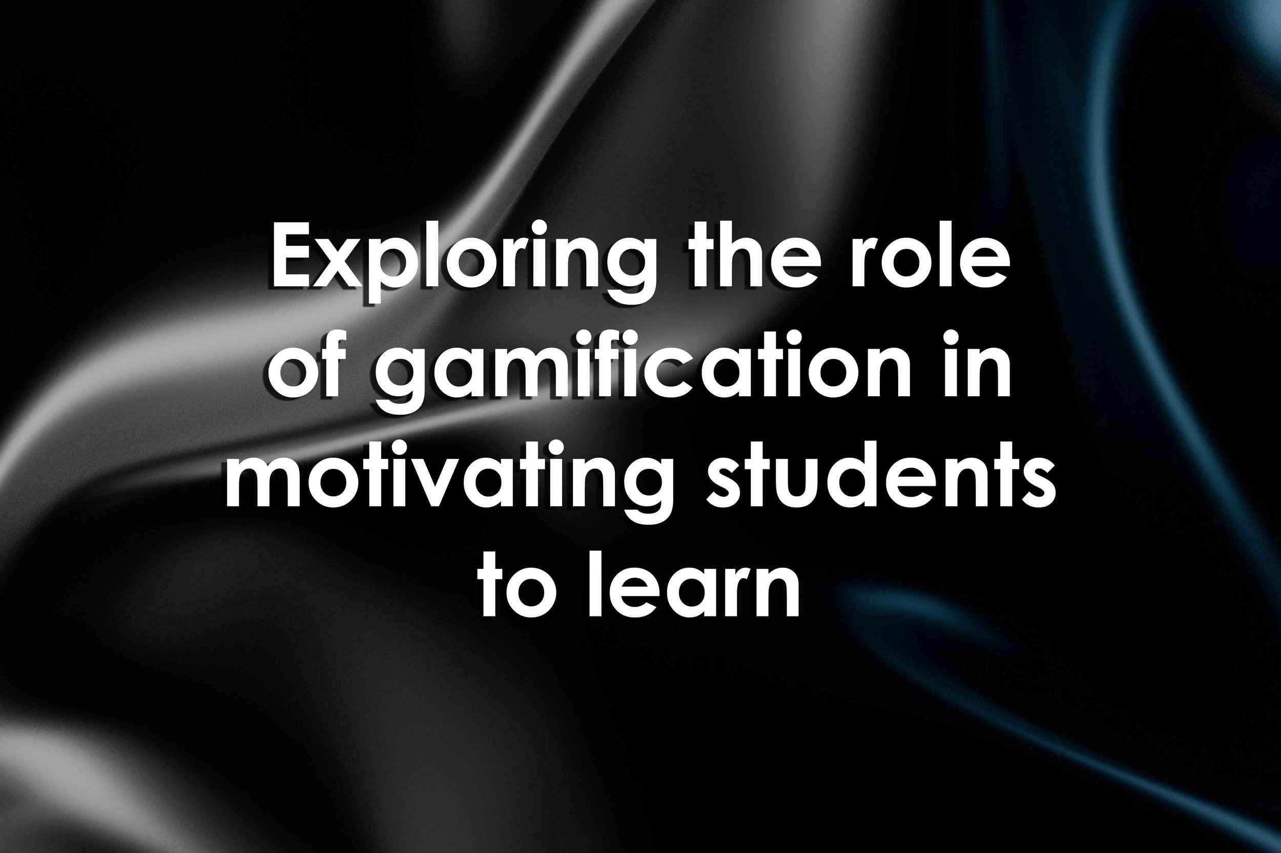 Exploring the role of gamification in motivating students to learn
