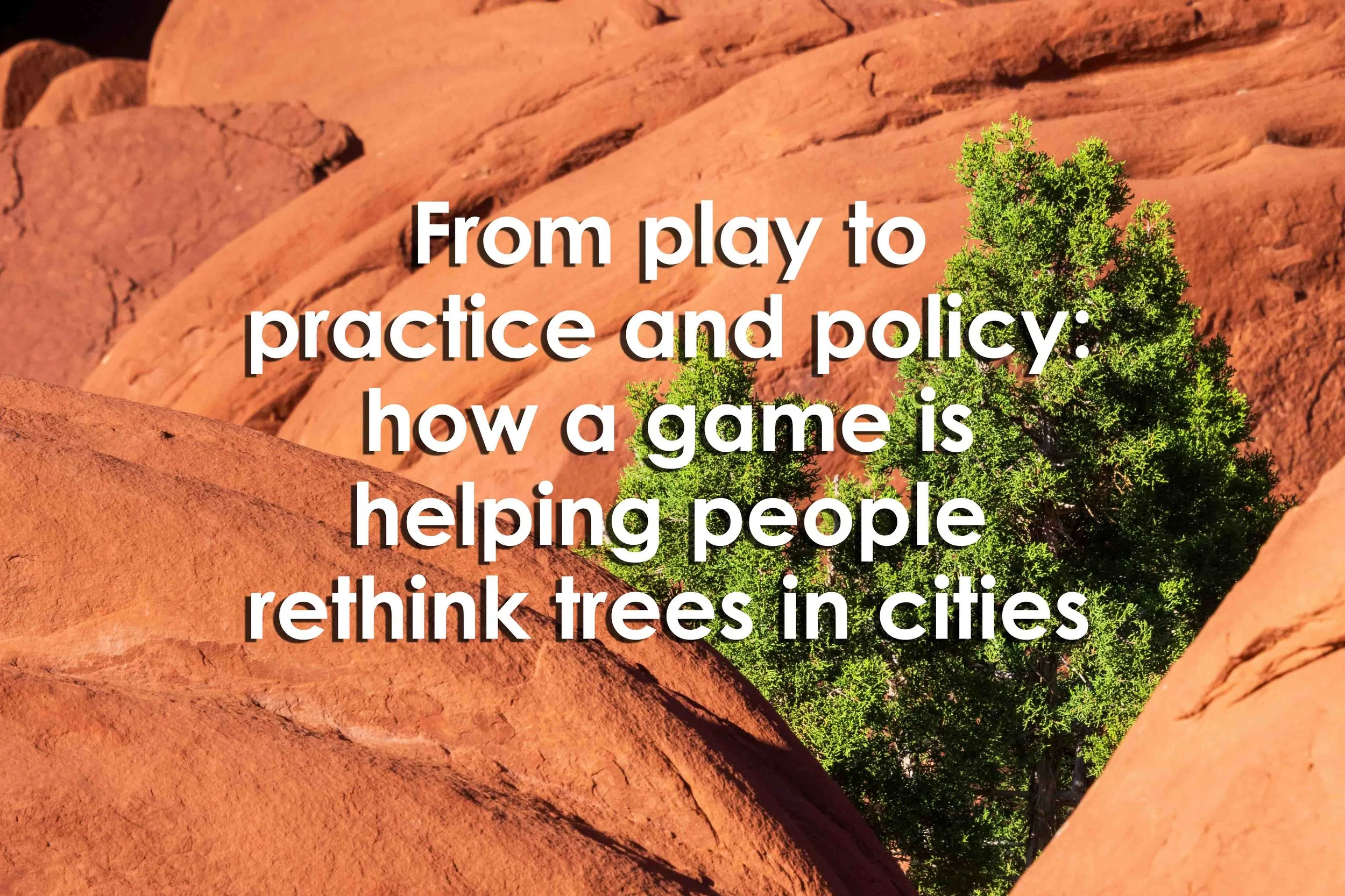 From play to practice and policy: how a game is helping people rethink trees in cities