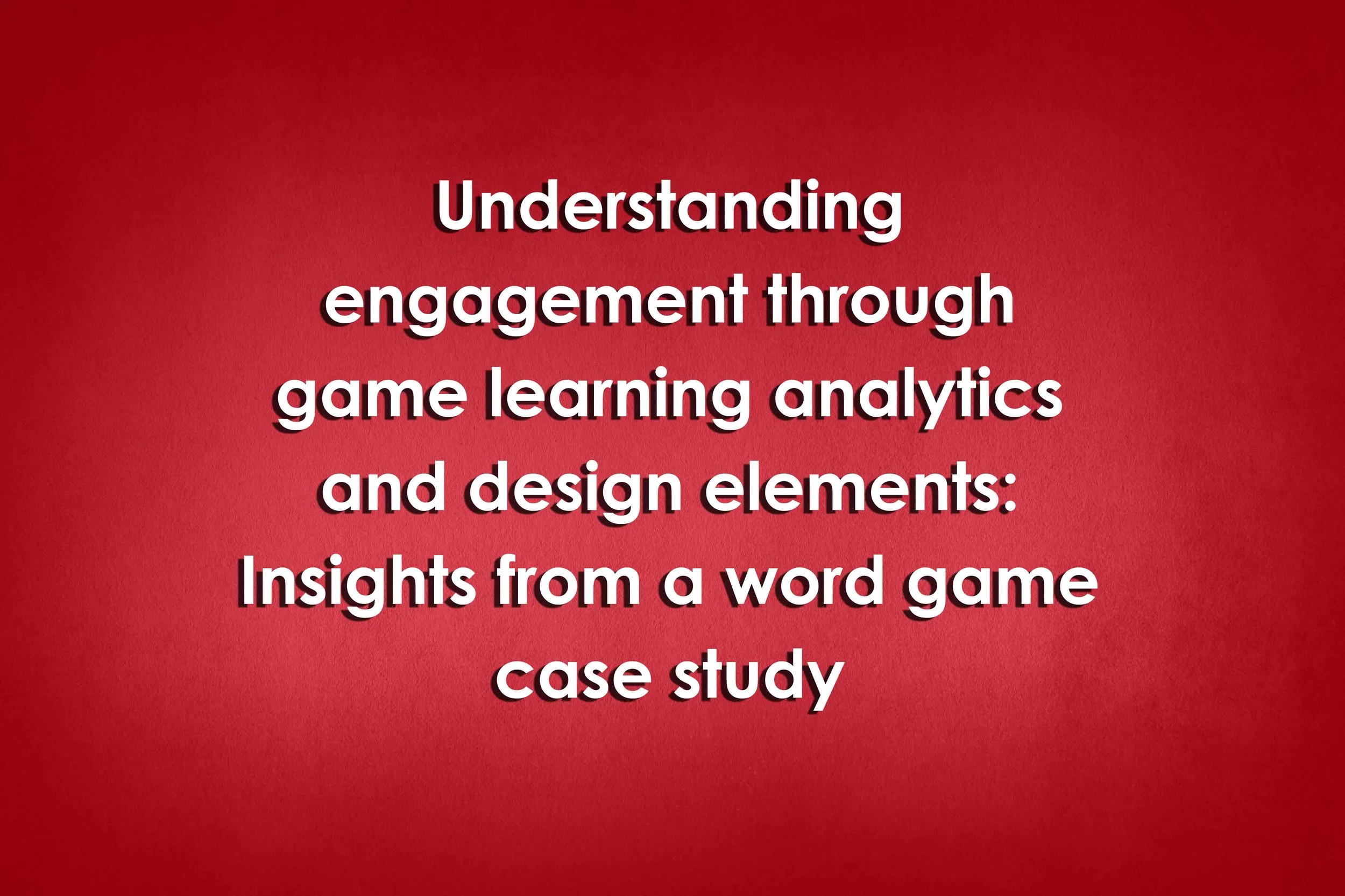Understanding engagement through game learning analytics and design elements: Insights from a word game case study