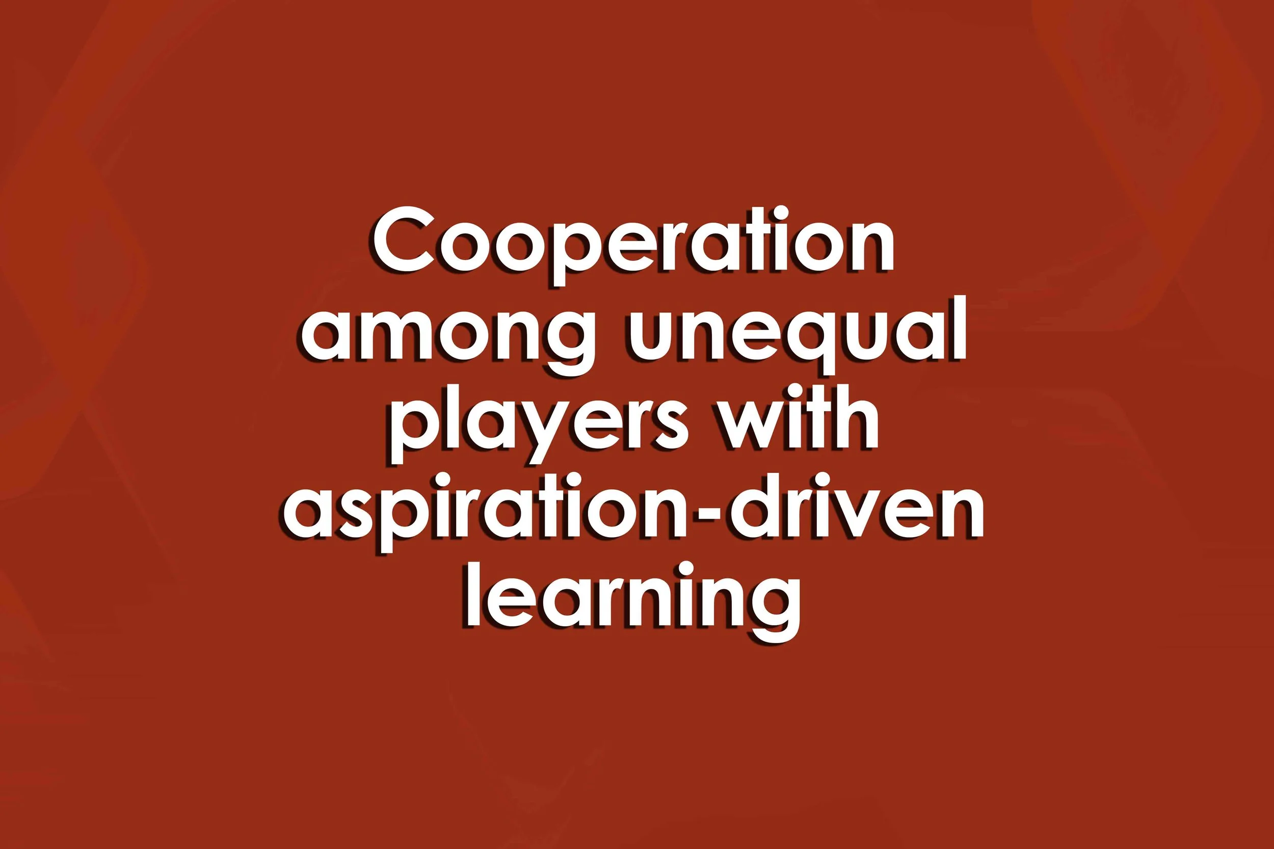 Cooperation among unequal players with aspiration-driven learning