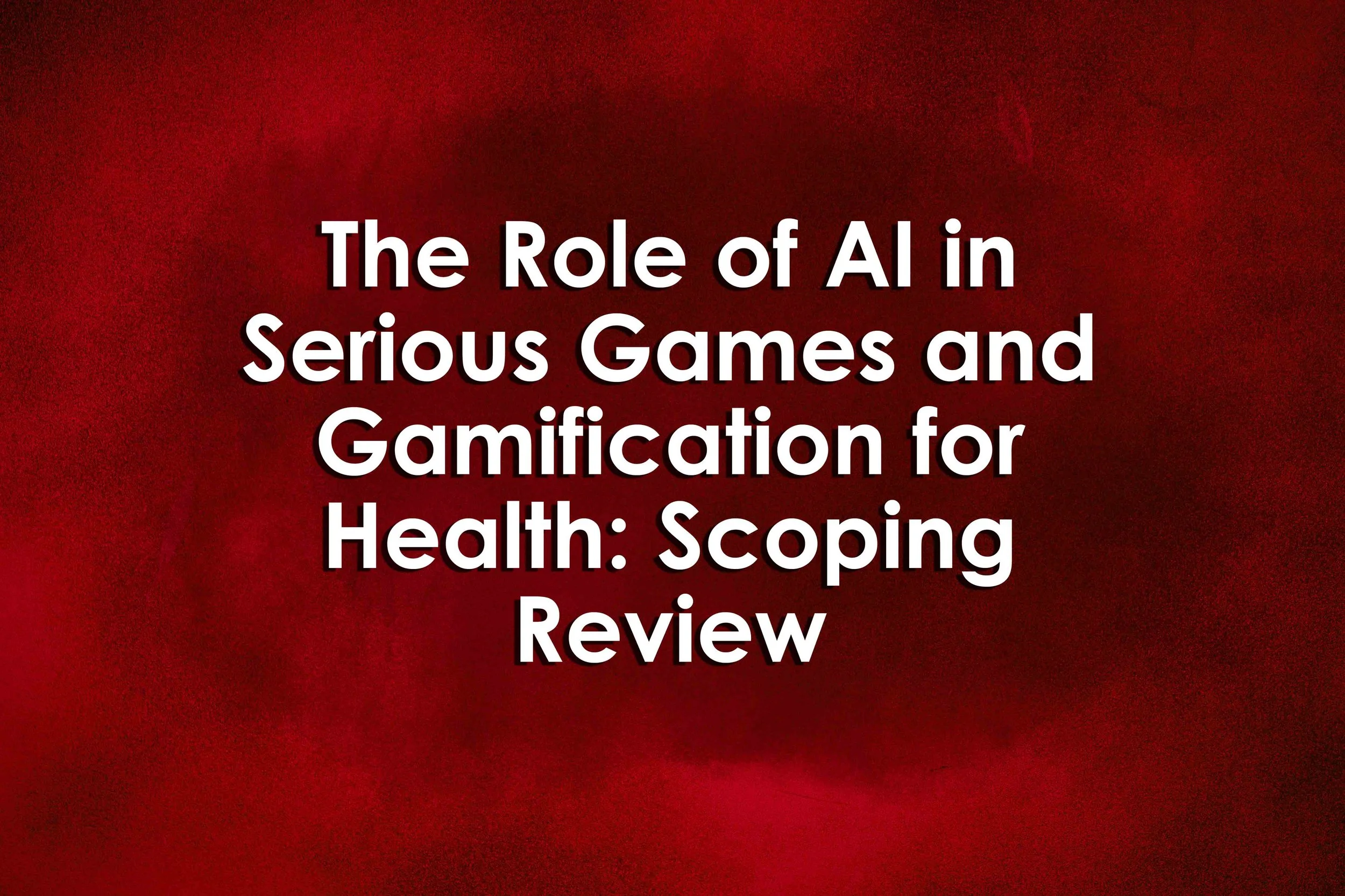 The Role of AI in Serious Games and Gamification for Health: Scoping Review