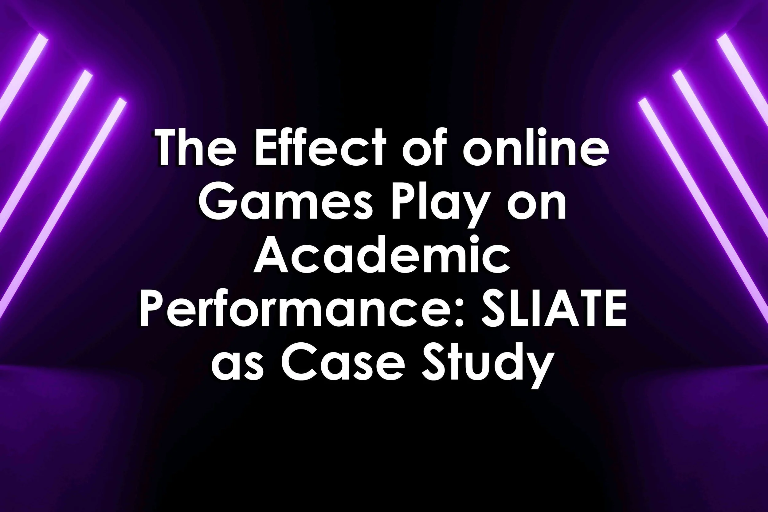 The Effect of online Games Play on Academic Performance: SLIATE as Case Study