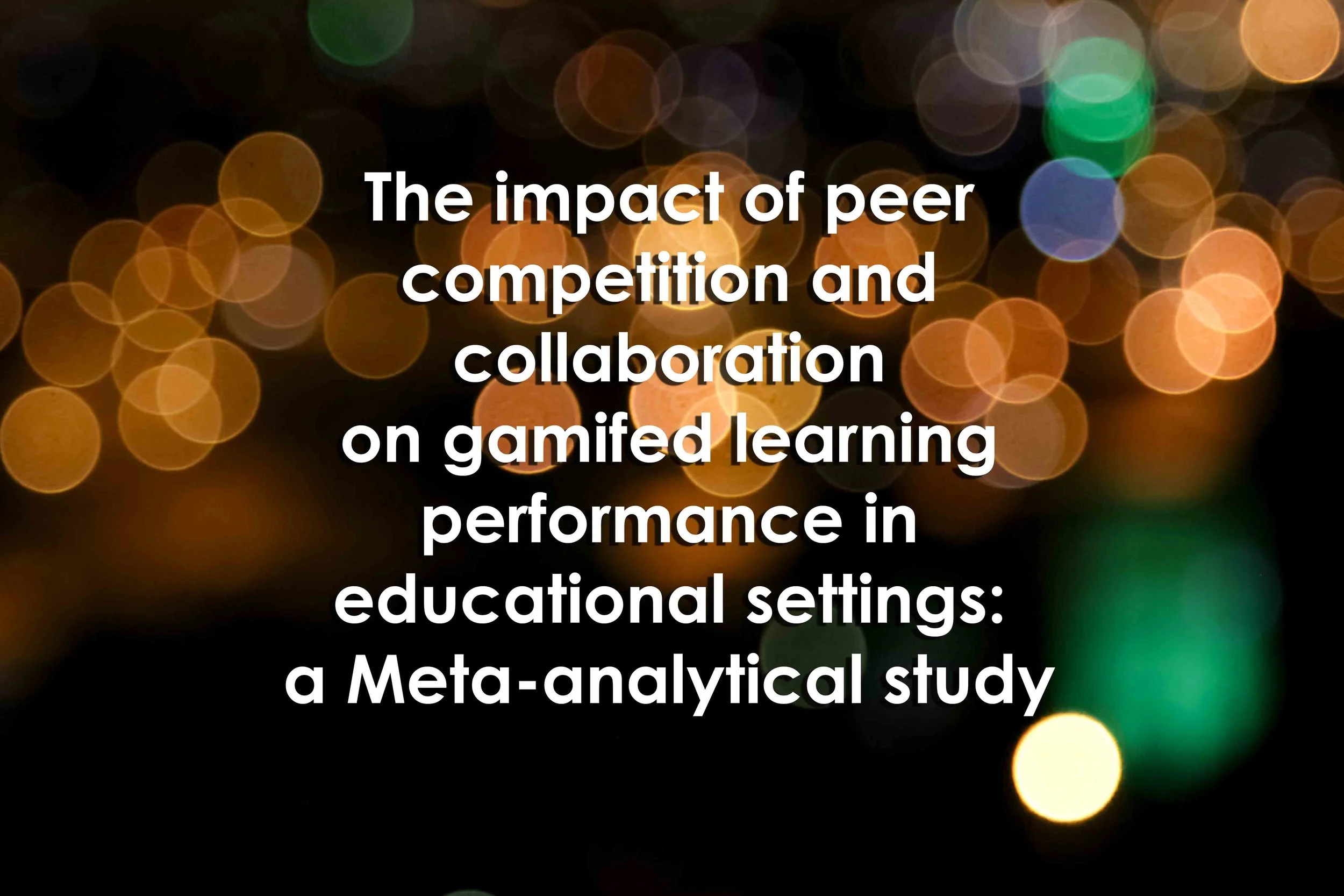 The impact of peer competition and collaboration on gamifed learning