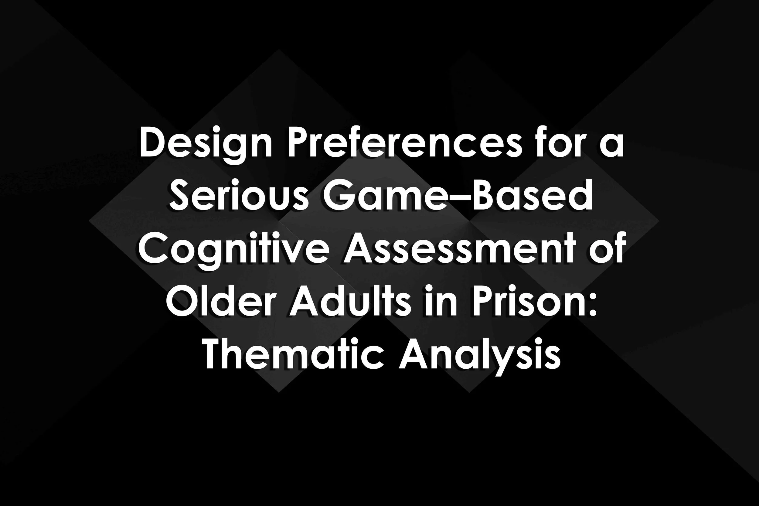 Design Preferences for a Serious Game–Based Cognitive Assessment of ...