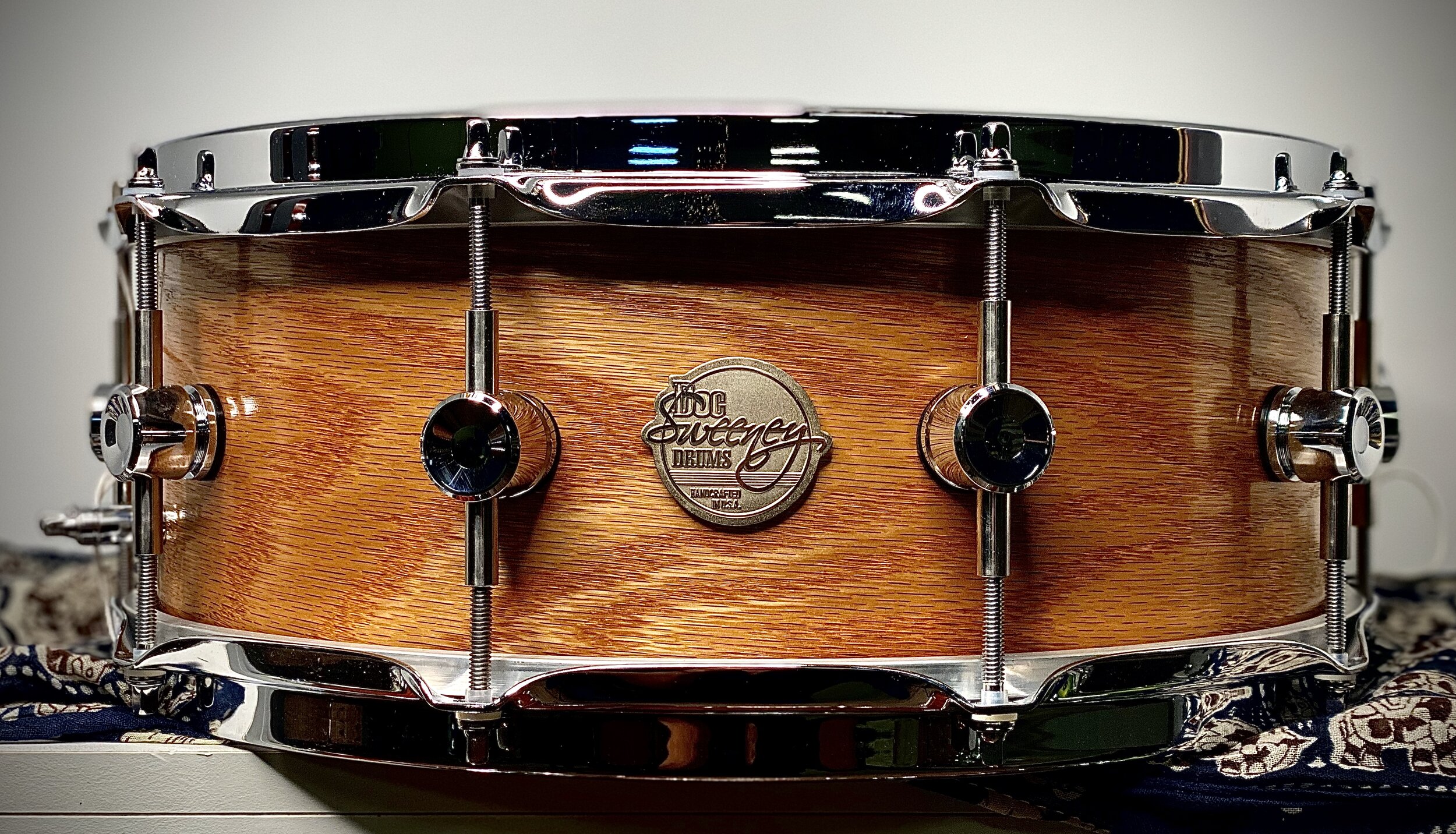 Doc Sweeney 14x5.5 Pure Oak Solid Shell Snare Drum - Natural