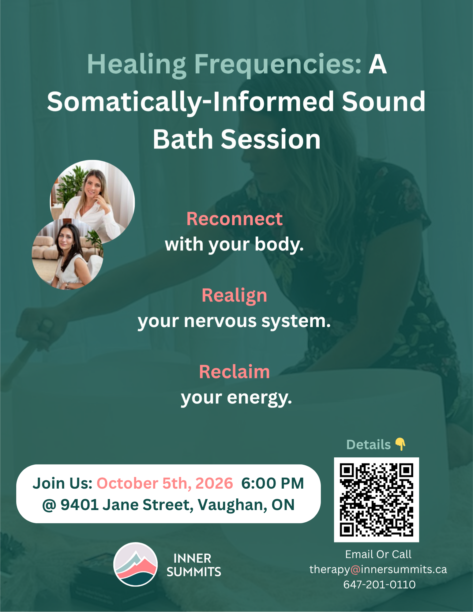 vaughan wellness events sound bath for mental health