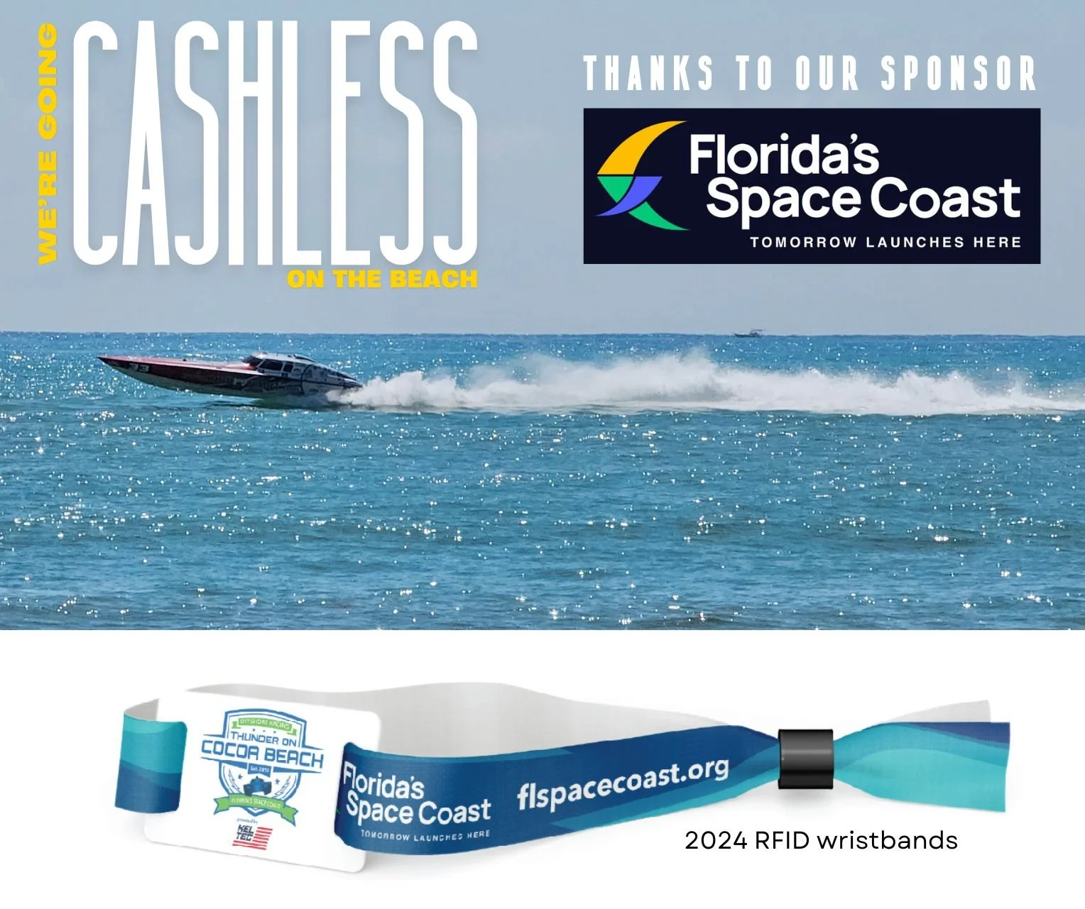 We are so excited this year to go CASHLESS ON THE BEACH with RFID wristbands sponsored by @tomorrowlauncheshere