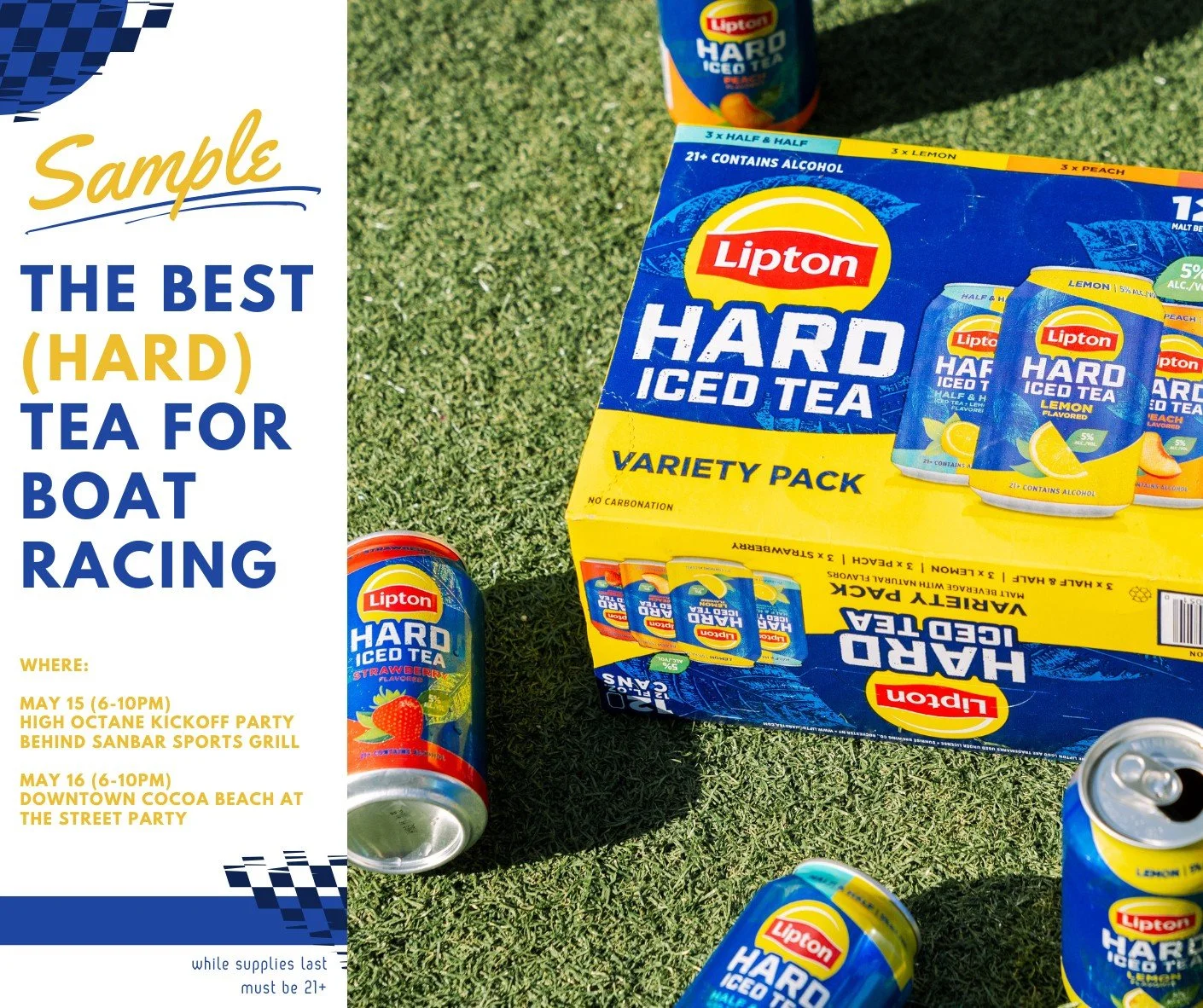 🍋🔥 Get Ready for a @liptonhardtea Takeover! 🔥🍋
Join us at the High-Octane Kickoff Party this Thursday night and the legendary Street Party on Friday night for an epic start to the weekend! 🎉
We&rsquo;re bringing the flavor with FREE tastings of 