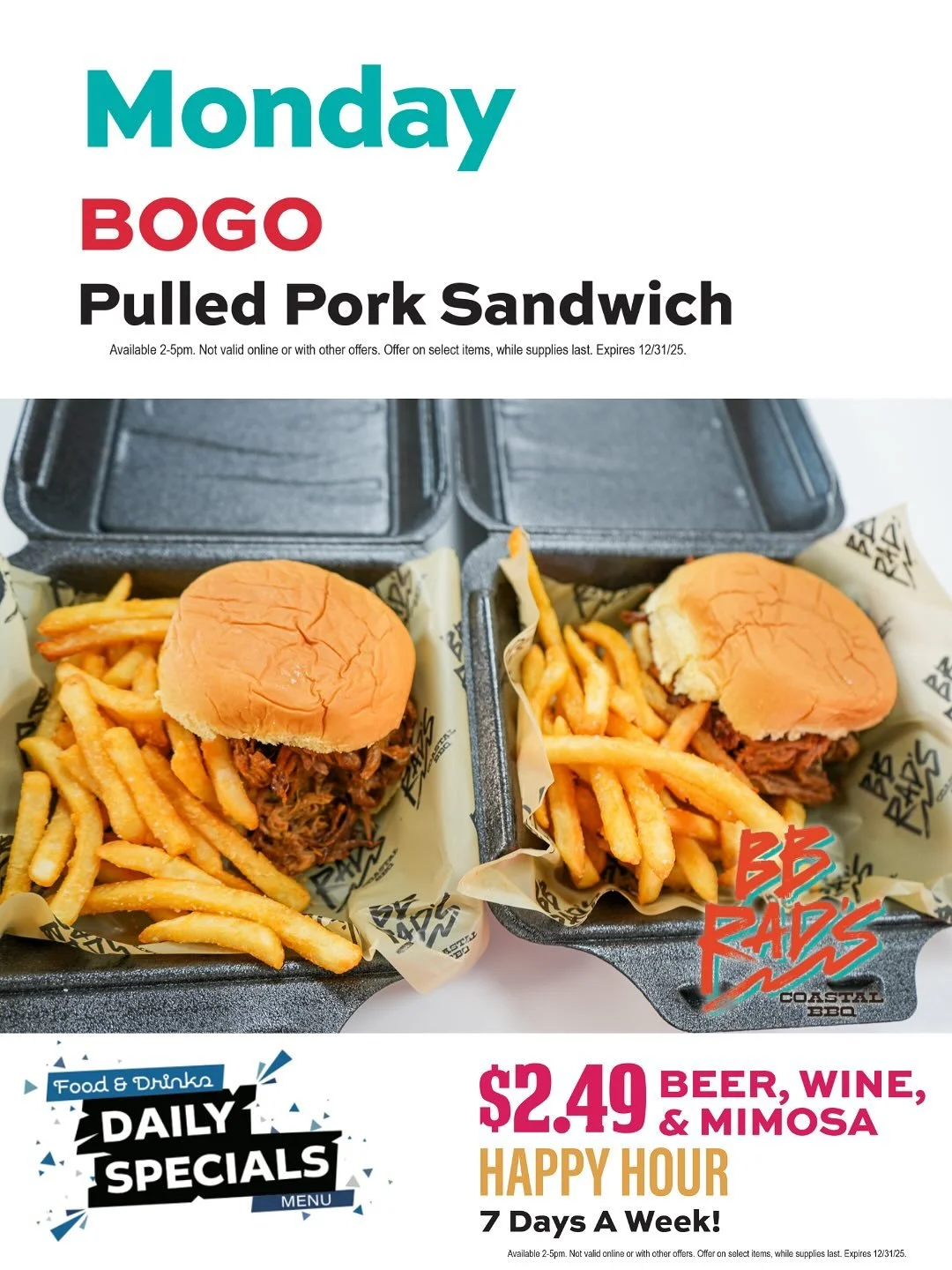 Weekly specials so good, your diet just texted &ldquo;it&rsquo;s over.&rdquo;
BOGO bites, half-off wings, and $2.49 drinks all week long.
Downtown Foodhall where self-control goes on vacation. 😎
#cocoabeach #foodhall #foodie