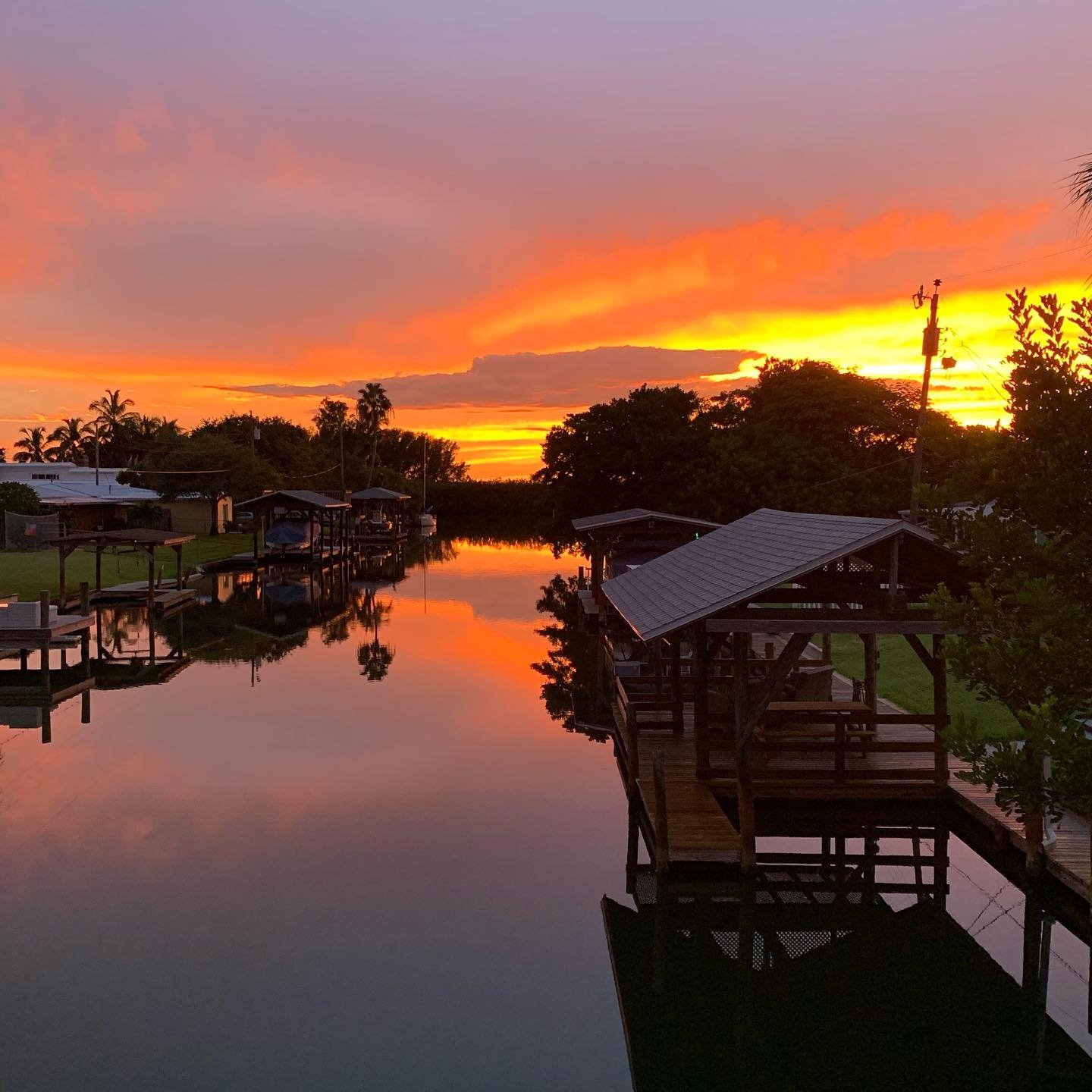 Tonight&rsquo;s sunset from the mid-deck. ❤️