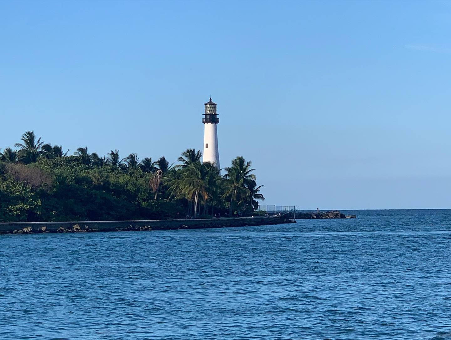 Anchor&rsquo;s down off of Key Biscayne. Just in time for a storm to roll in. 😬
