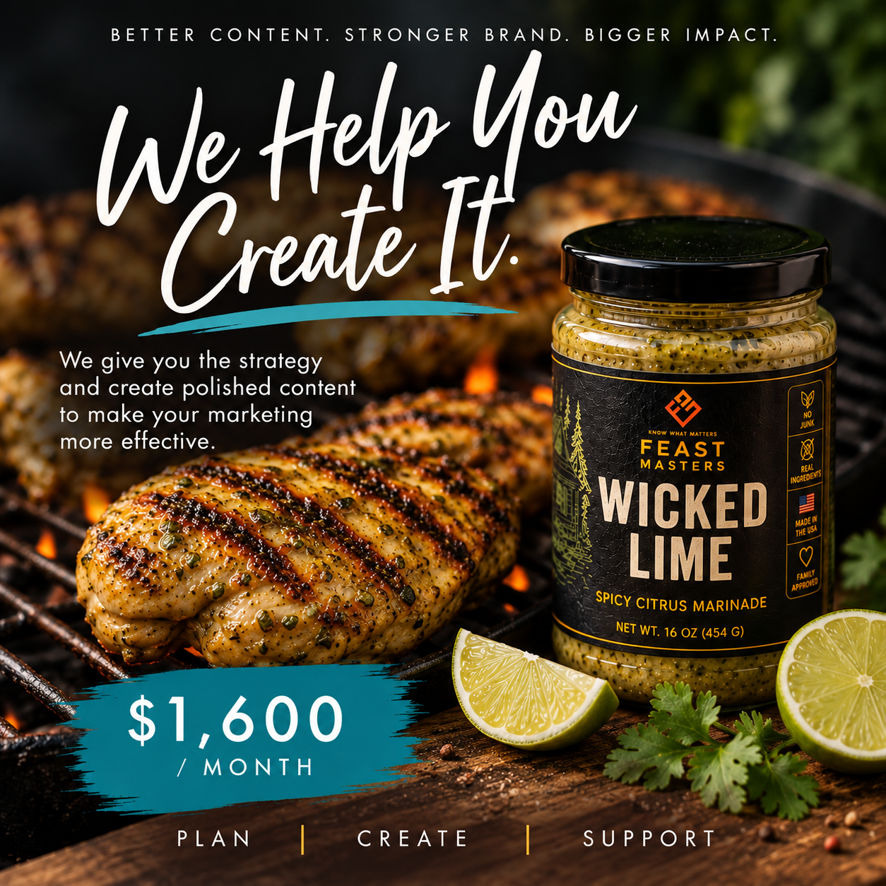 We help you create it.