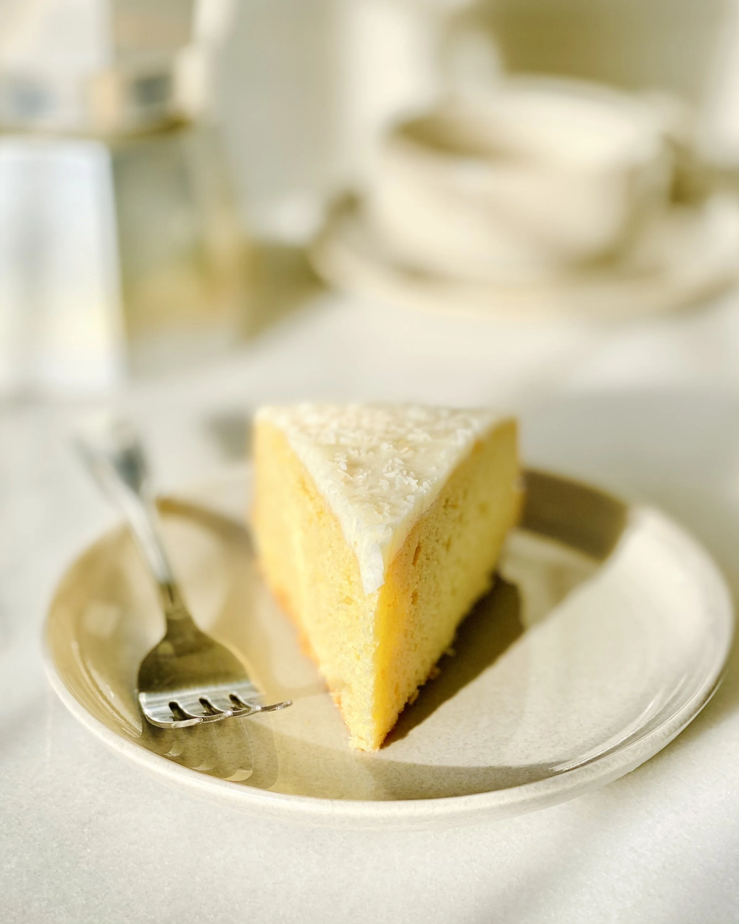  Vanilla cake with butter cream frosting 