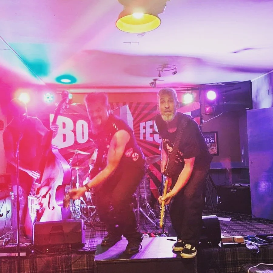 BOSFest 2025 you were awesome! Here's some action shots (and one chill out during the jazz interlude) from top fan Eric Mcginn. Thanks to Mark and Tanya and all the BOSfest crew. Thanks to George on sound and all at the Vic for making us so welcome. 