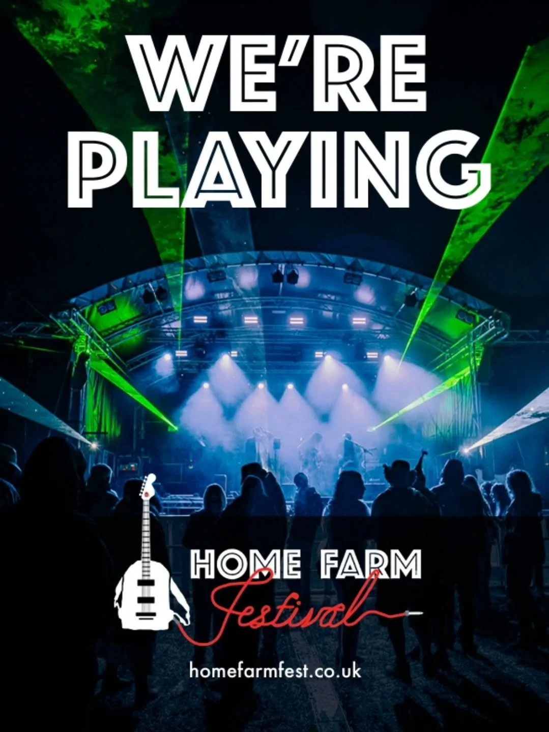Friday 12th June. We're on 8pm at the Lloyd lounge. Get your tickets from homefarmfest.co.uk