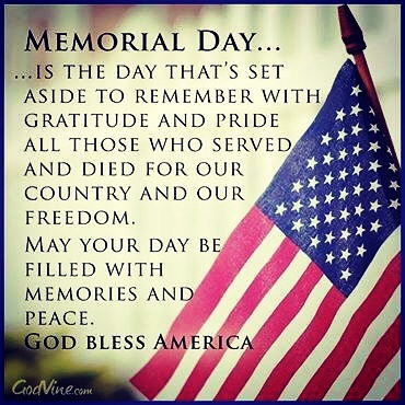 Happy Memorial Day! 🇺🇸Thank you to all who have served 💙❤️💙 #freedomisntfree  #memorialday #thankyouforyourservice