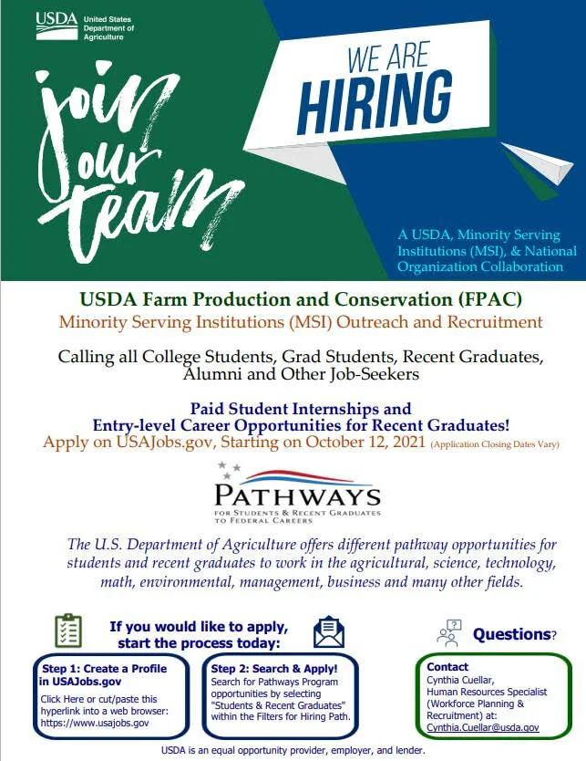 USDA Is Hiring!