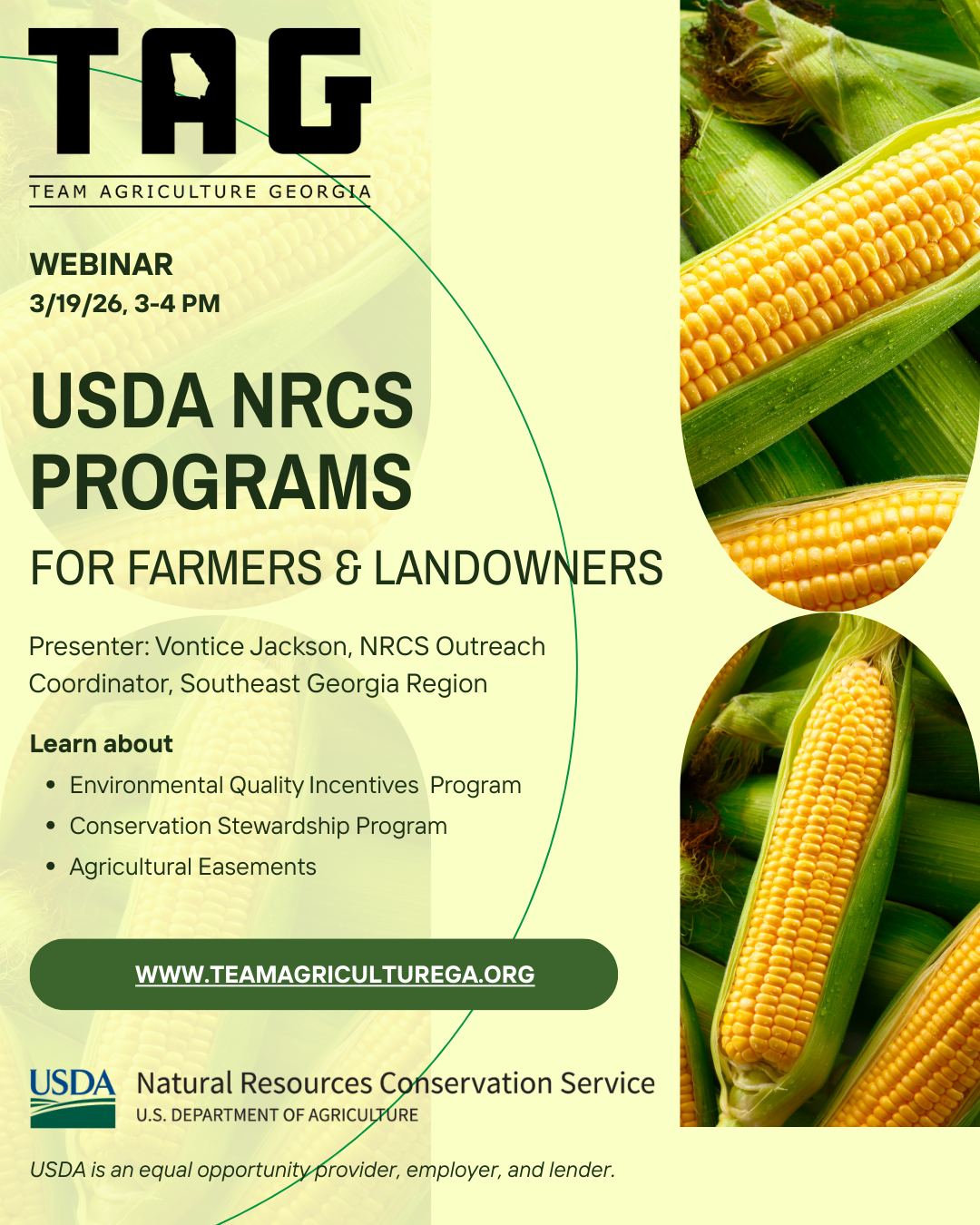 Webinar: NRCS Programs for Farmers and Landowners