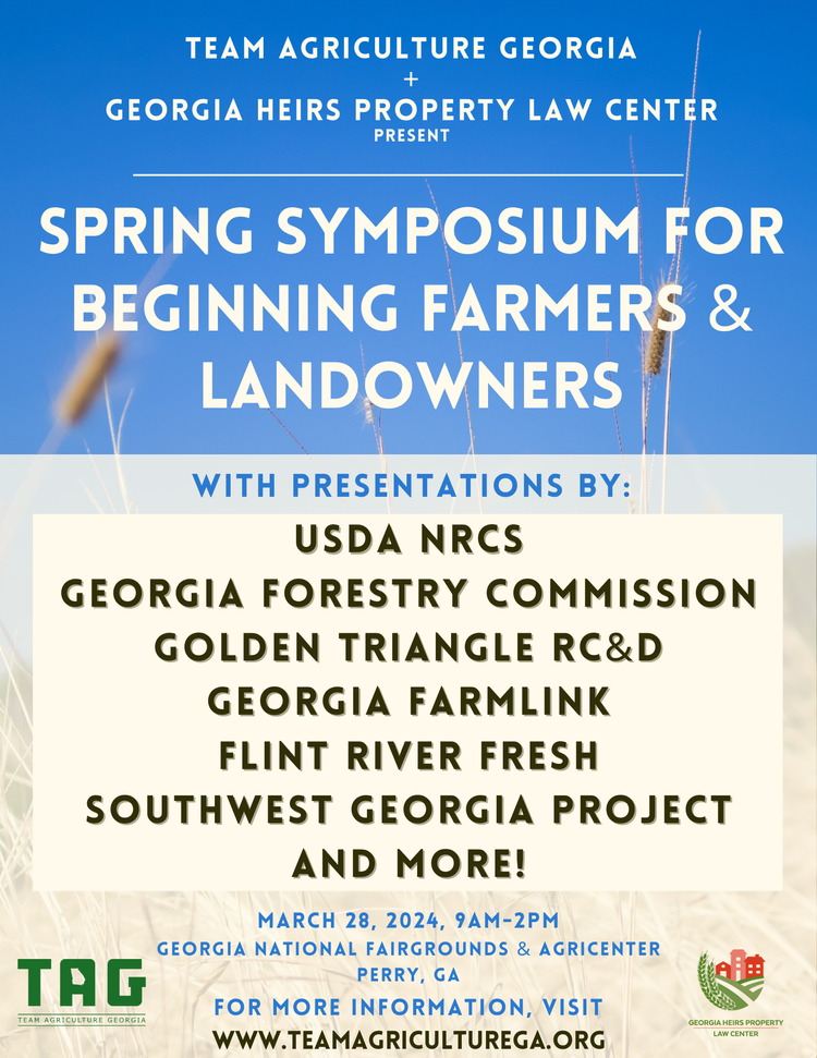 Spring Symposium for Beginning Farmers and Landowners —Team Agriculture ...