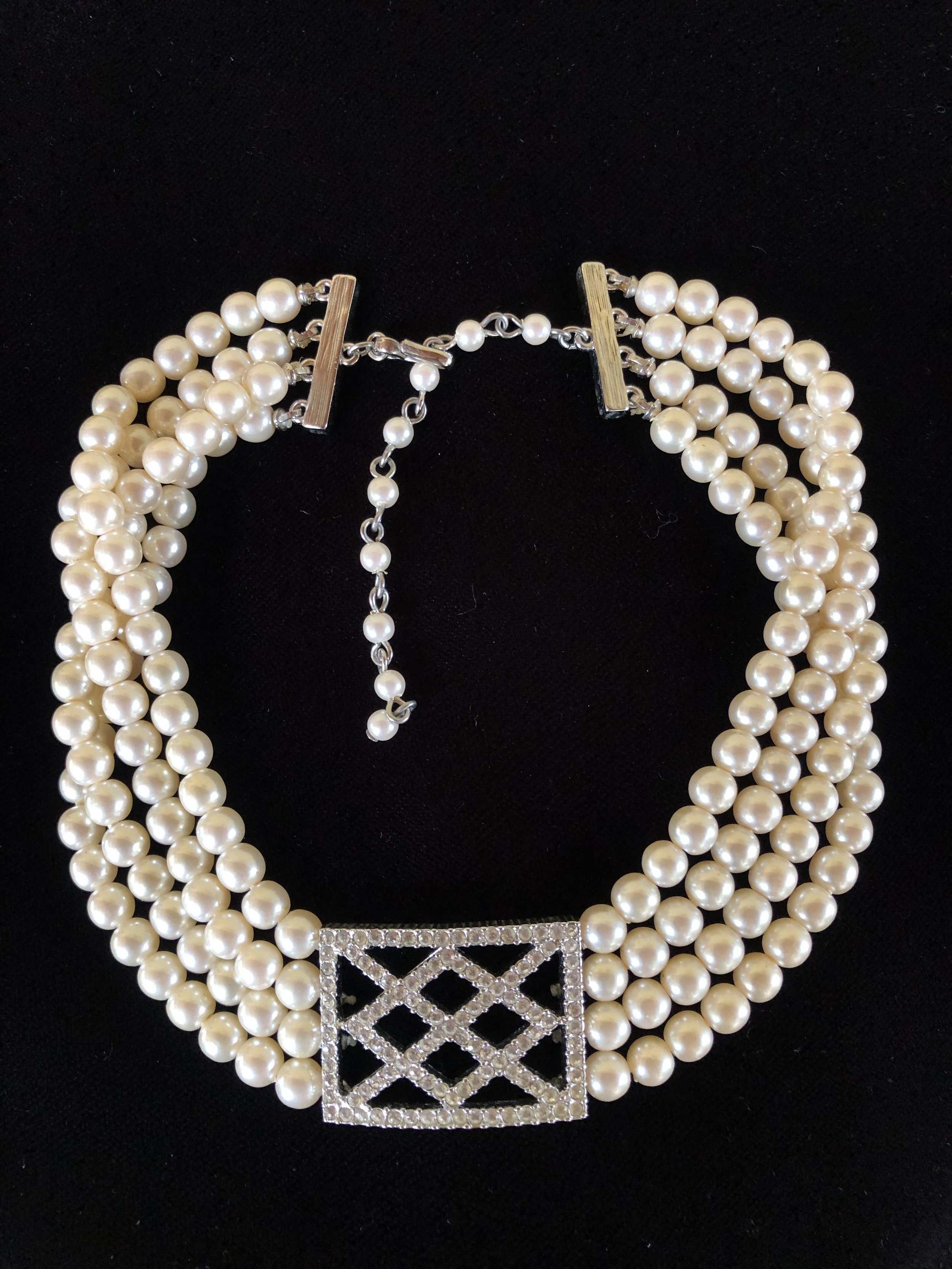 Pearl Choker 4 Strand 