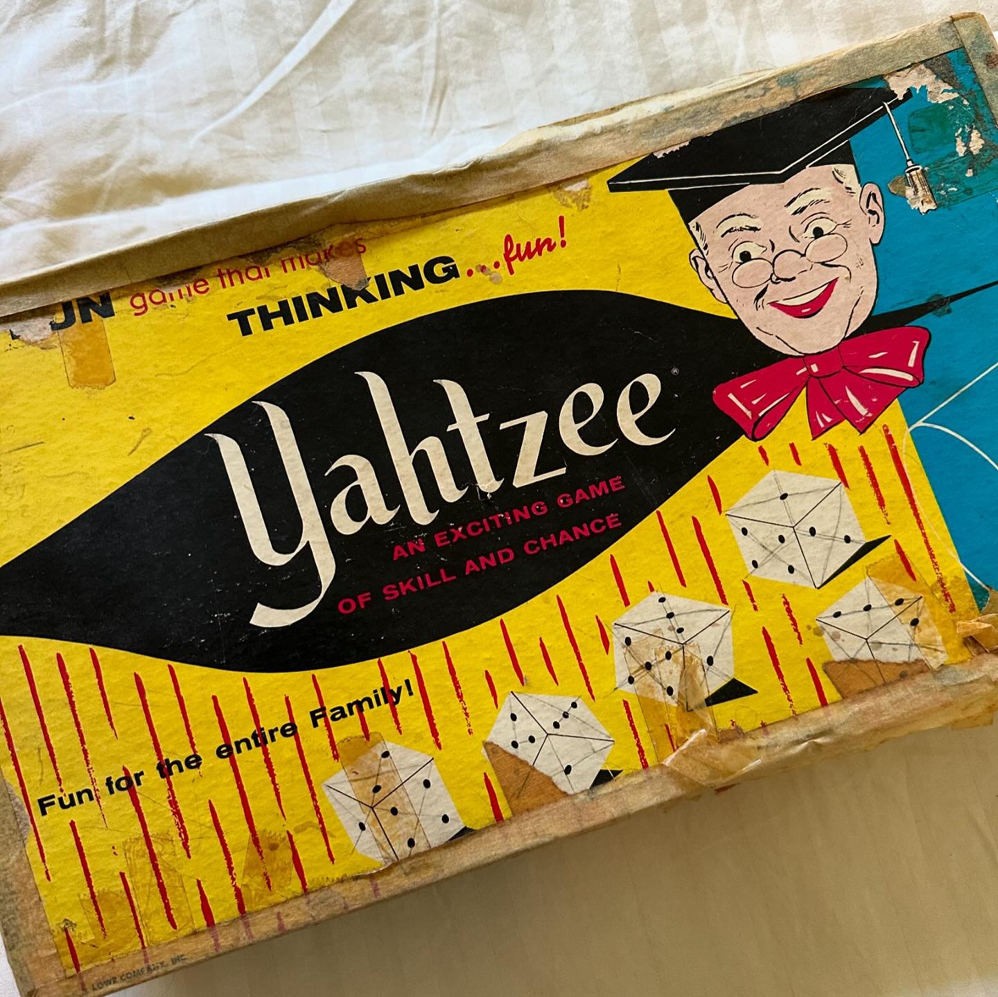 Yahtzee, my all-time favorite childhood game, is still being sold &mdash; 68 years since it first hit the shelves. Roll the dice on today&rsquo;s yoopercabingrl blog: manninenscabins.com/cabin-blog 🎲 Group photo by @klemandco
