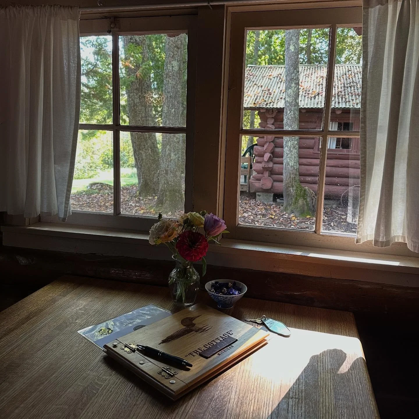 Let the sun shine in ☀️ manninenscabins.com #lastweekofseason #otterlakelife #manninenscabins