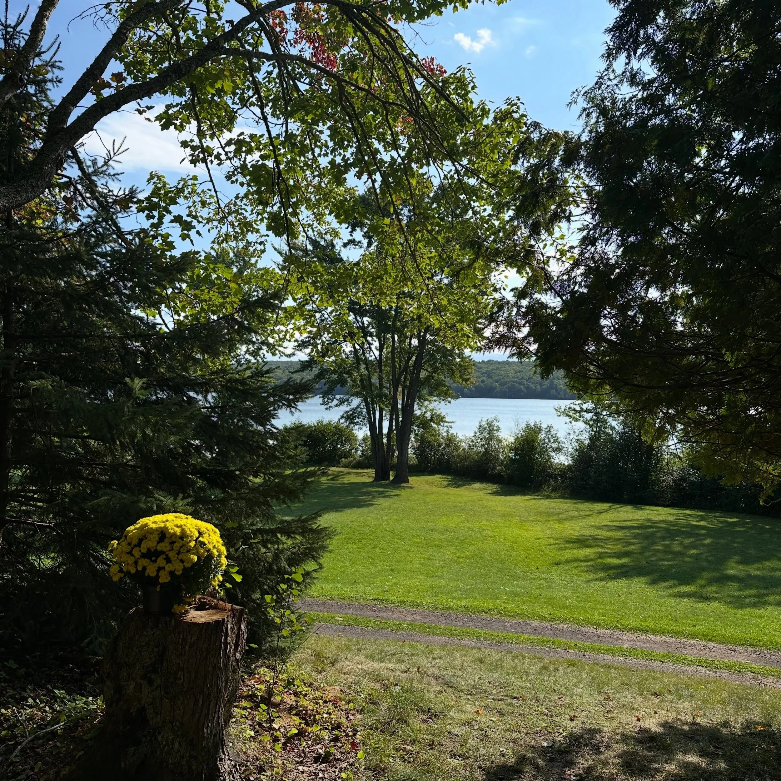 Just another beautiful fall day. manninenscabins.com #otterlakelife #manninenscabins
