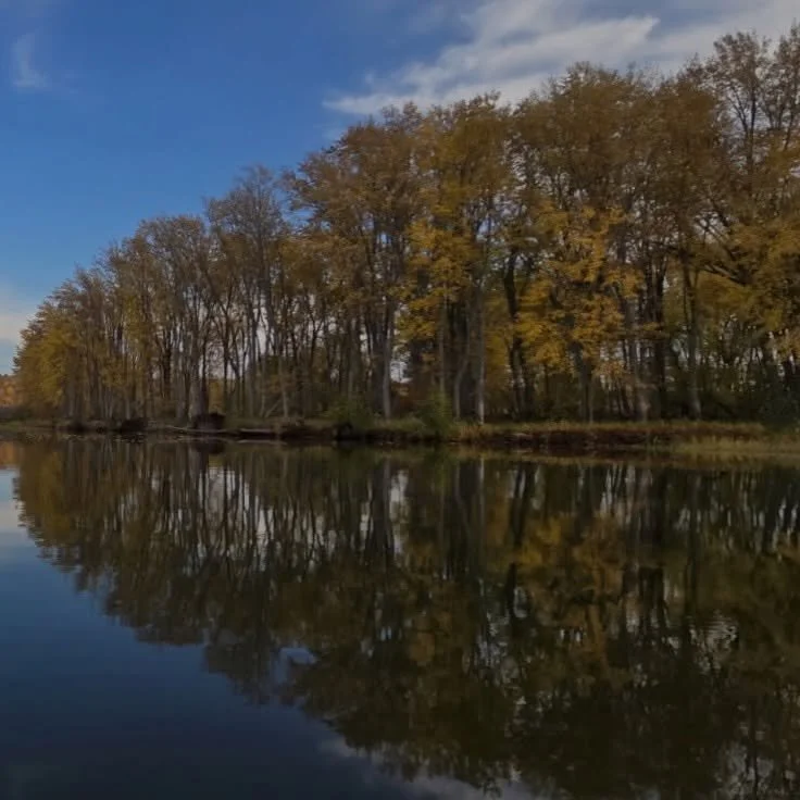 Reflecting on a beautiful season. Photo by Suzanne Prentice. manninenscabins.com #otterlakelife #manninenscabins