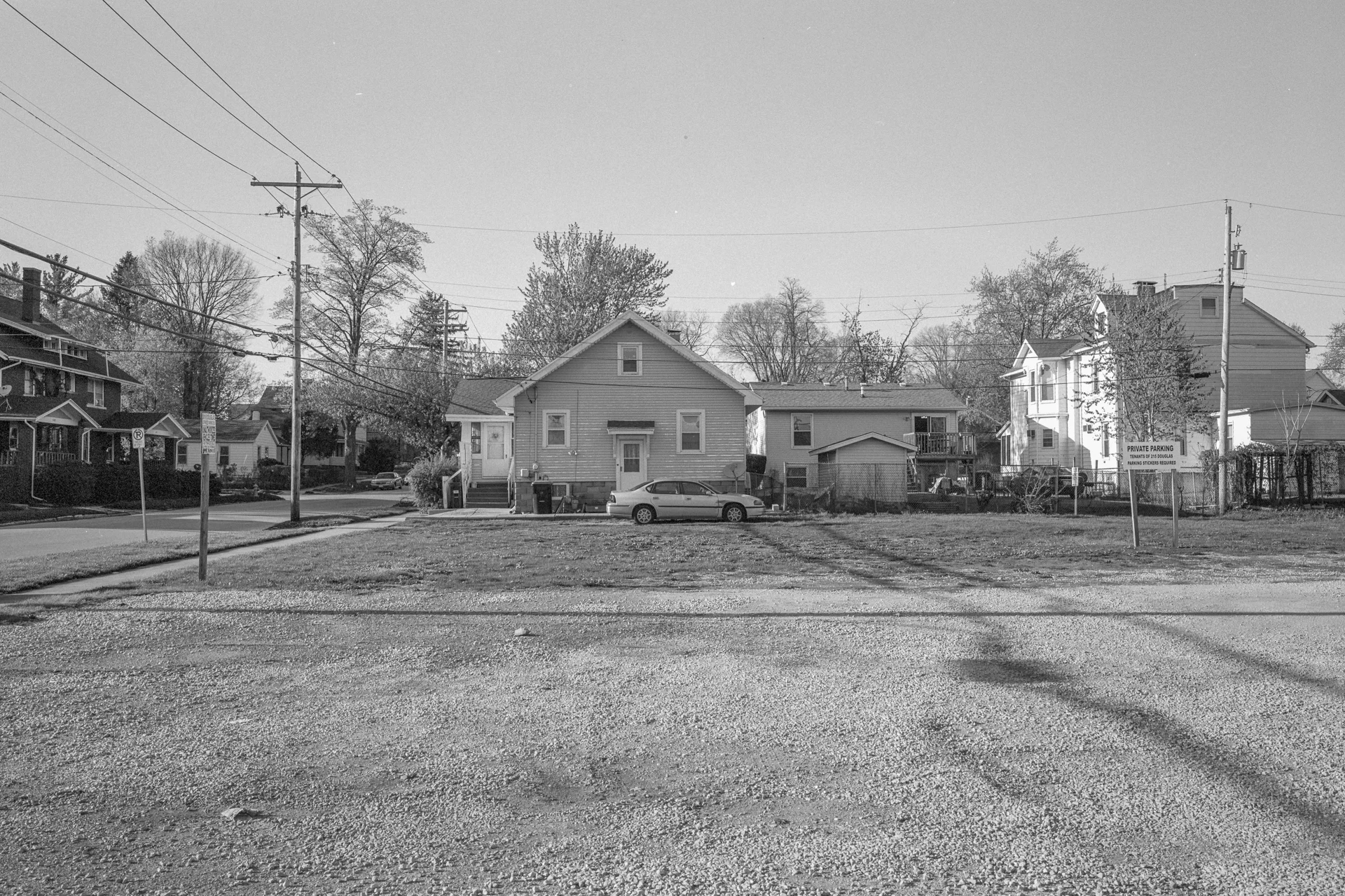 Going back to my roots, I began making photographs around Downtown Bloomington on black and white film as I did in 2016, but with a more mature eye that still has ways to go.