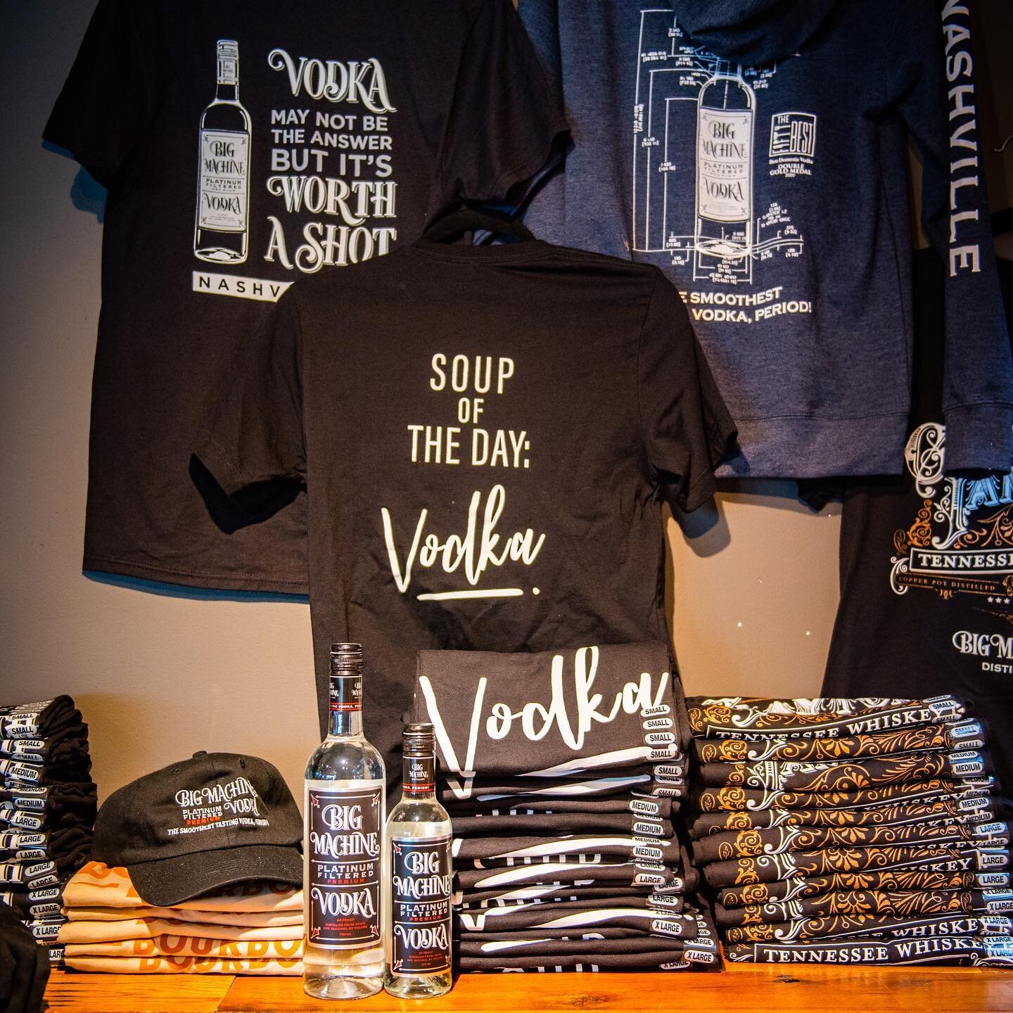 Soup of the day: Vodka. Our new T-shirts are now available! Stop by today to pick one up!