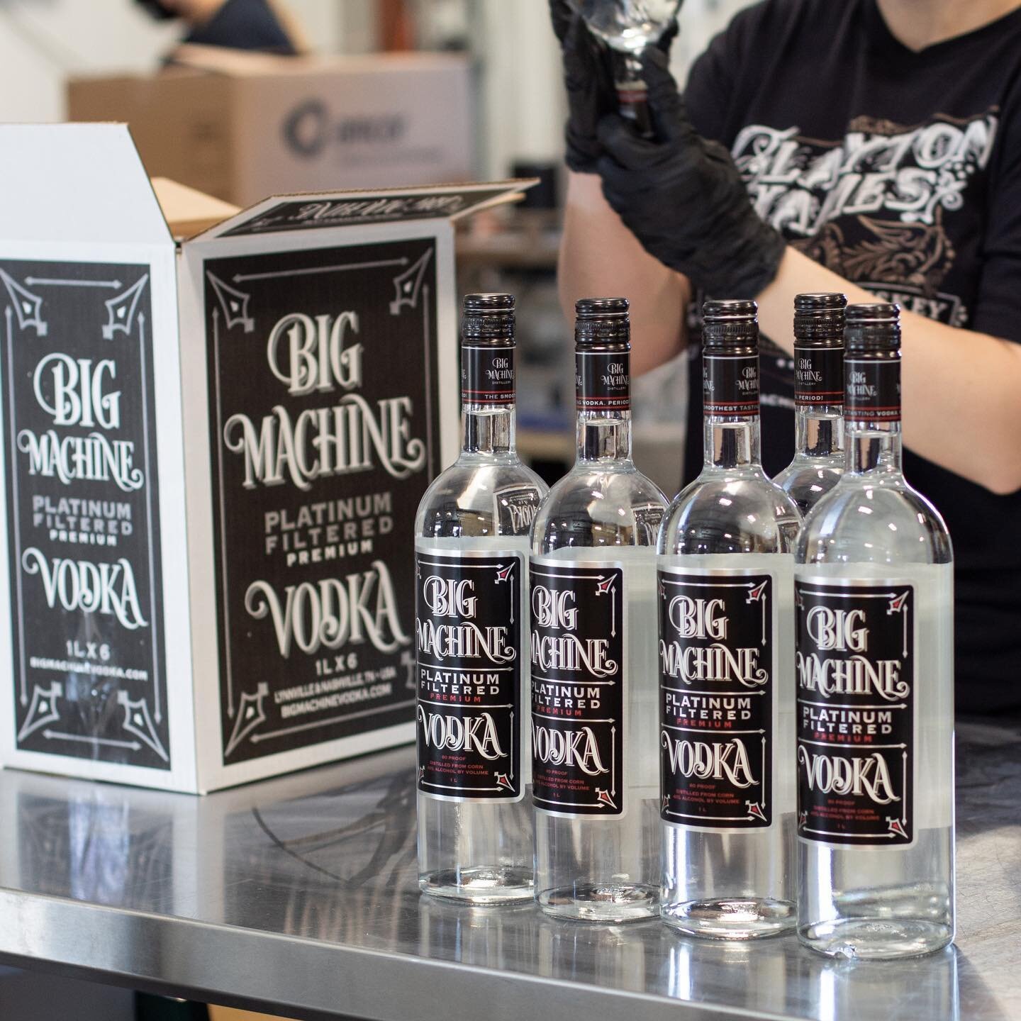 Our @bigmachinevodka bottles waiting to ship to a store near you&hellip;