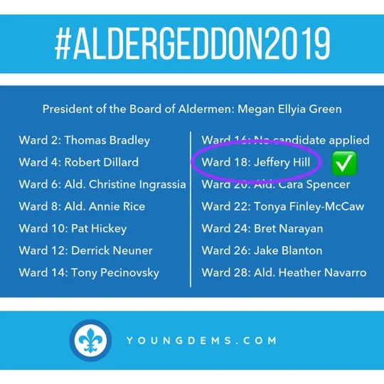 Thank you, Young Dems, for this endorsement!