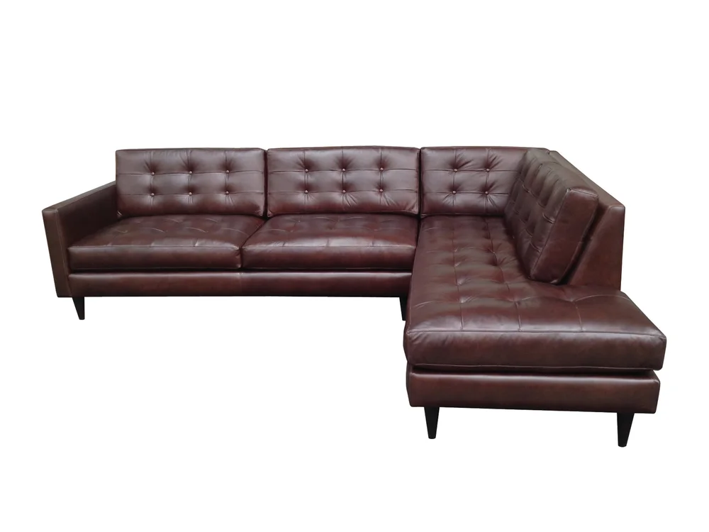 Custom Leather Sofa Dallas Baci Living Room
