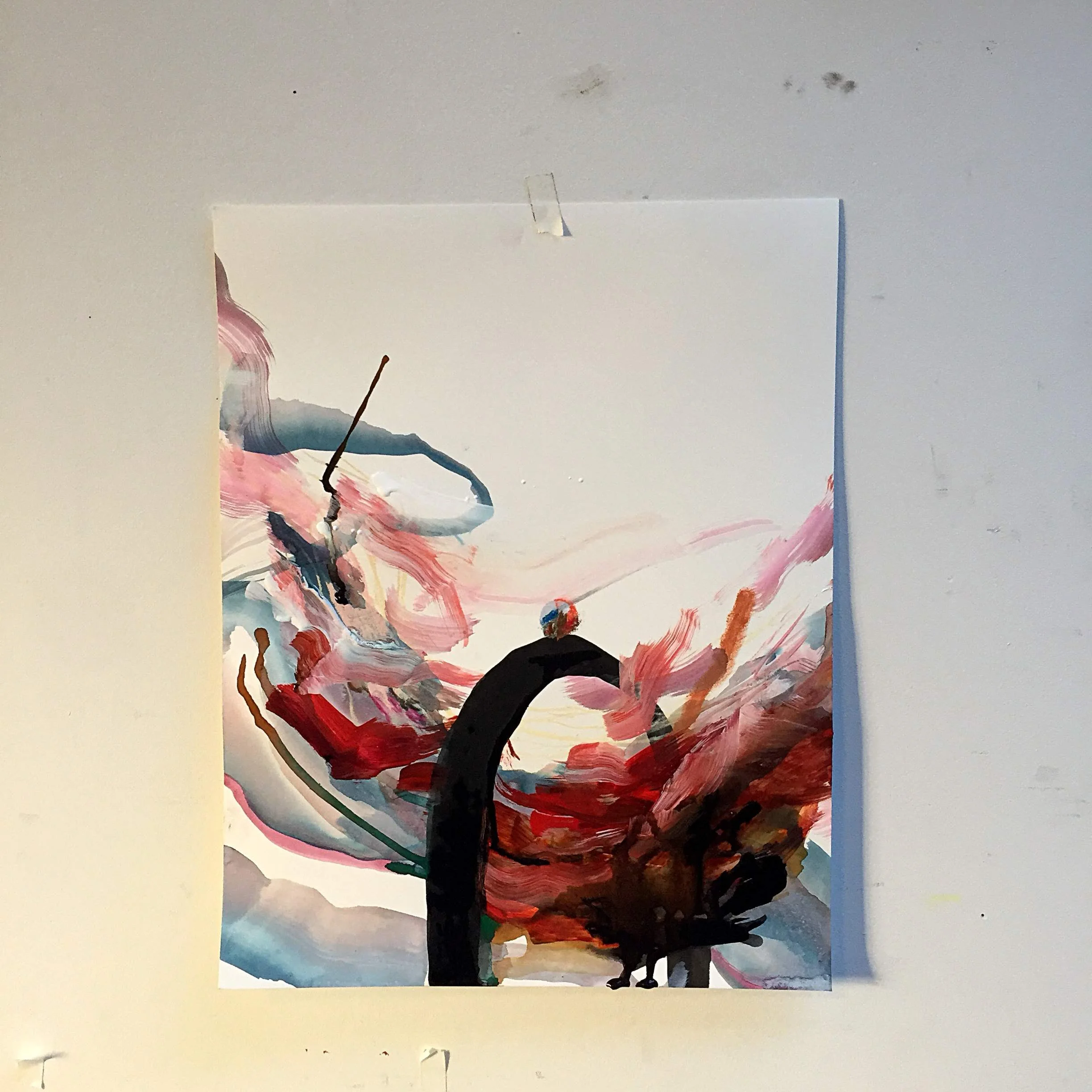Pieces Passing Through 9 x 12 inches
