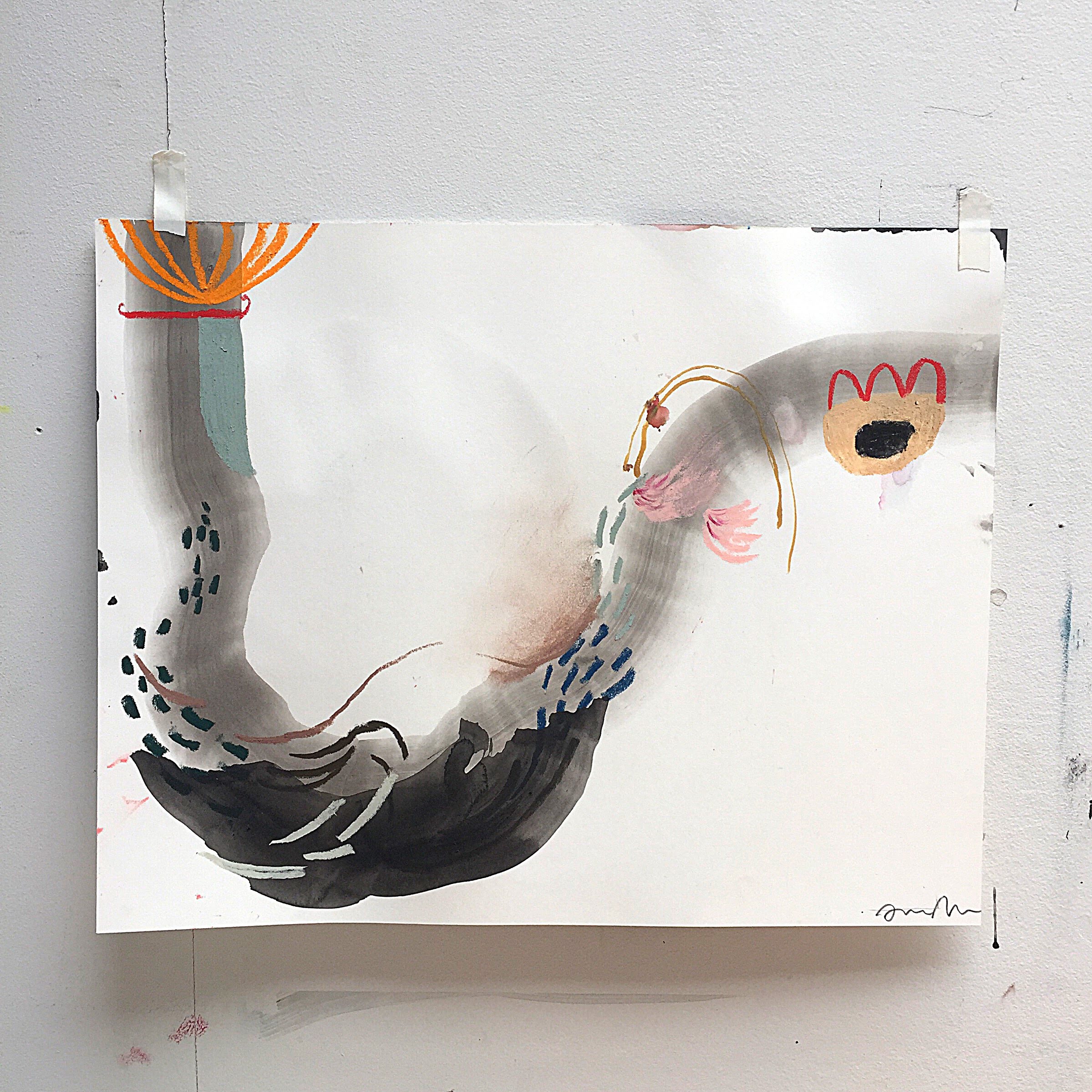 The path to self knowledge is found within the hunger and execution of my ambition. 14 x 11 inches