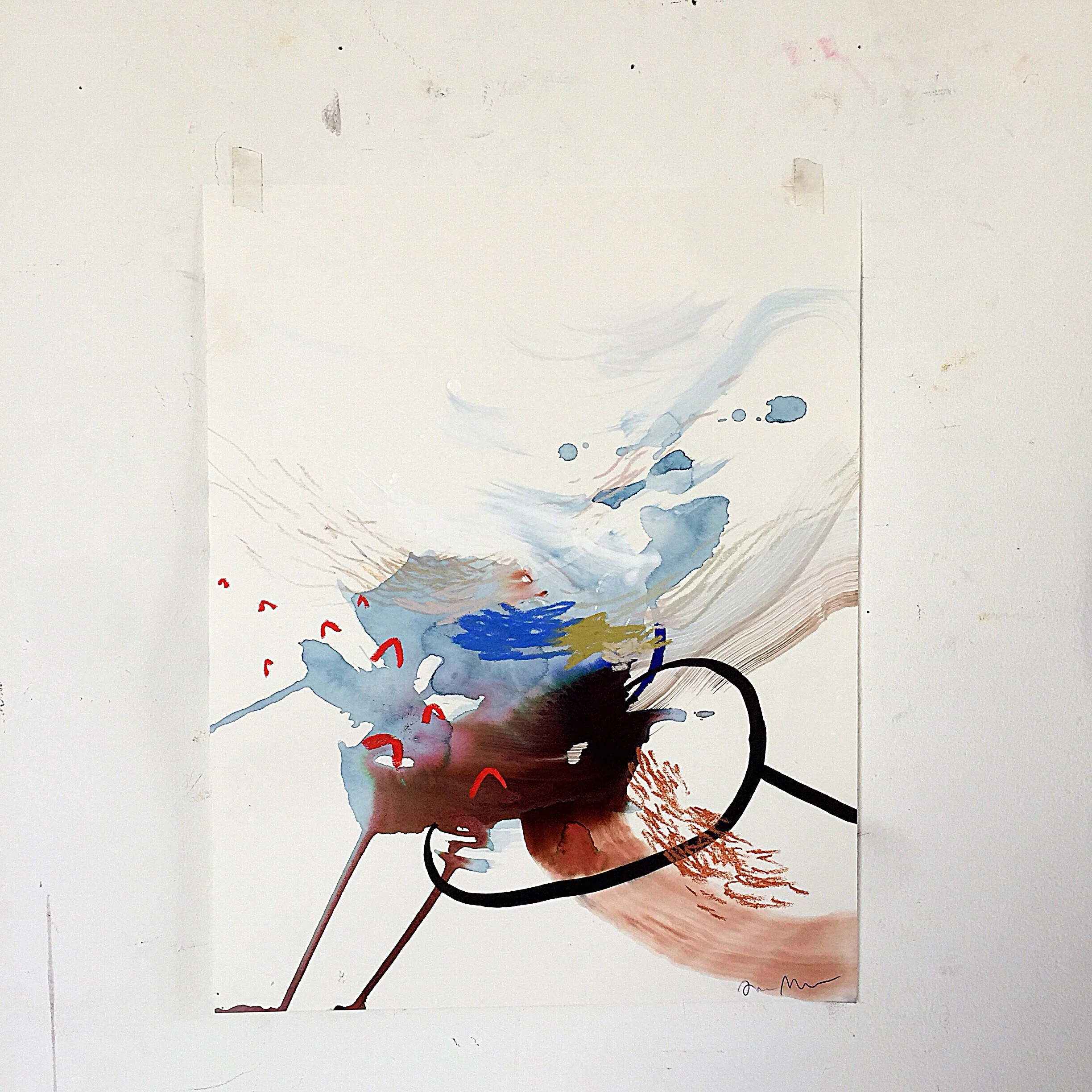 The discomforts of transformation. 11 x 14 inches