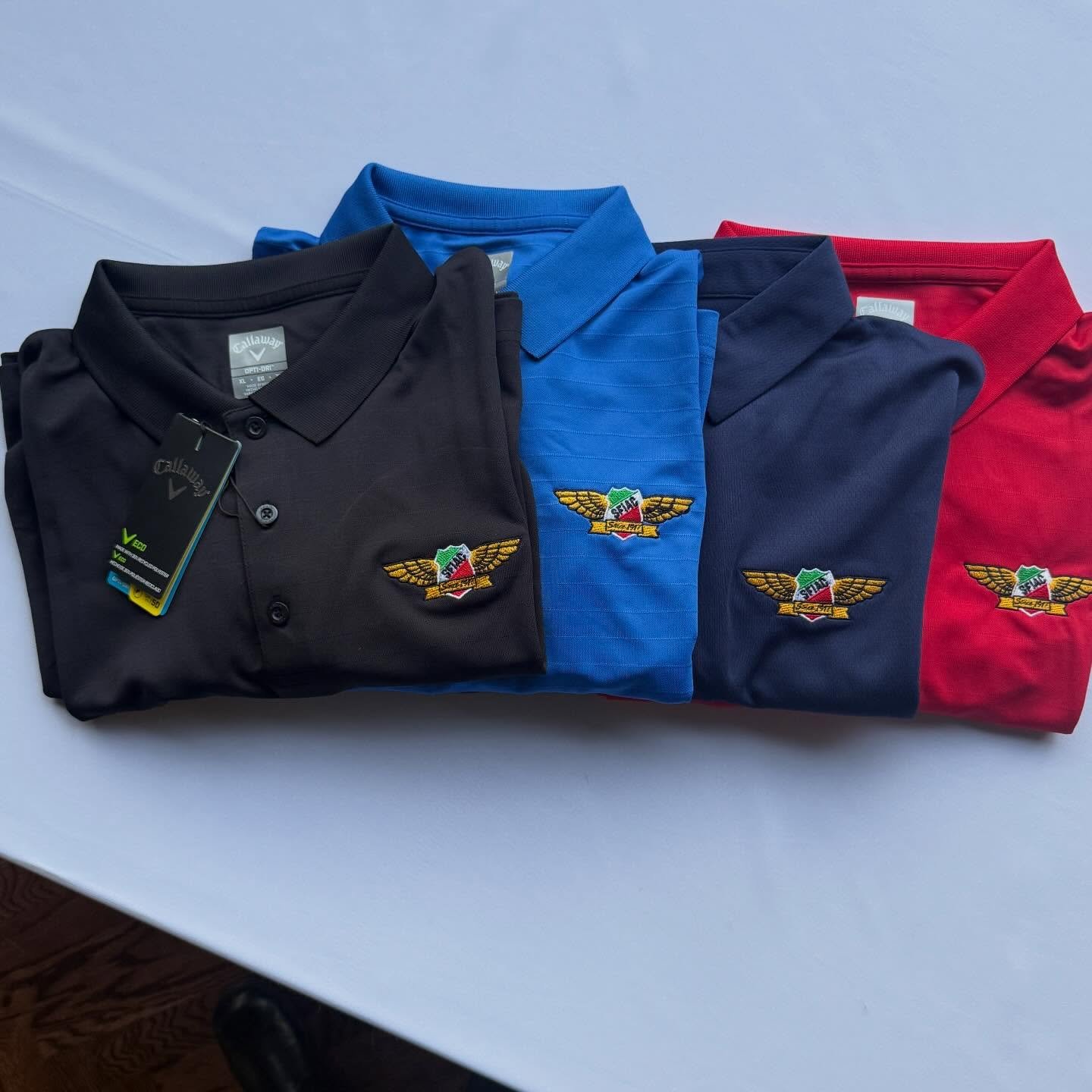 Just in time for Christmas micro textured and horizontal textured @callawaygolf polos for men. $50 on sale at Club events and in the office.