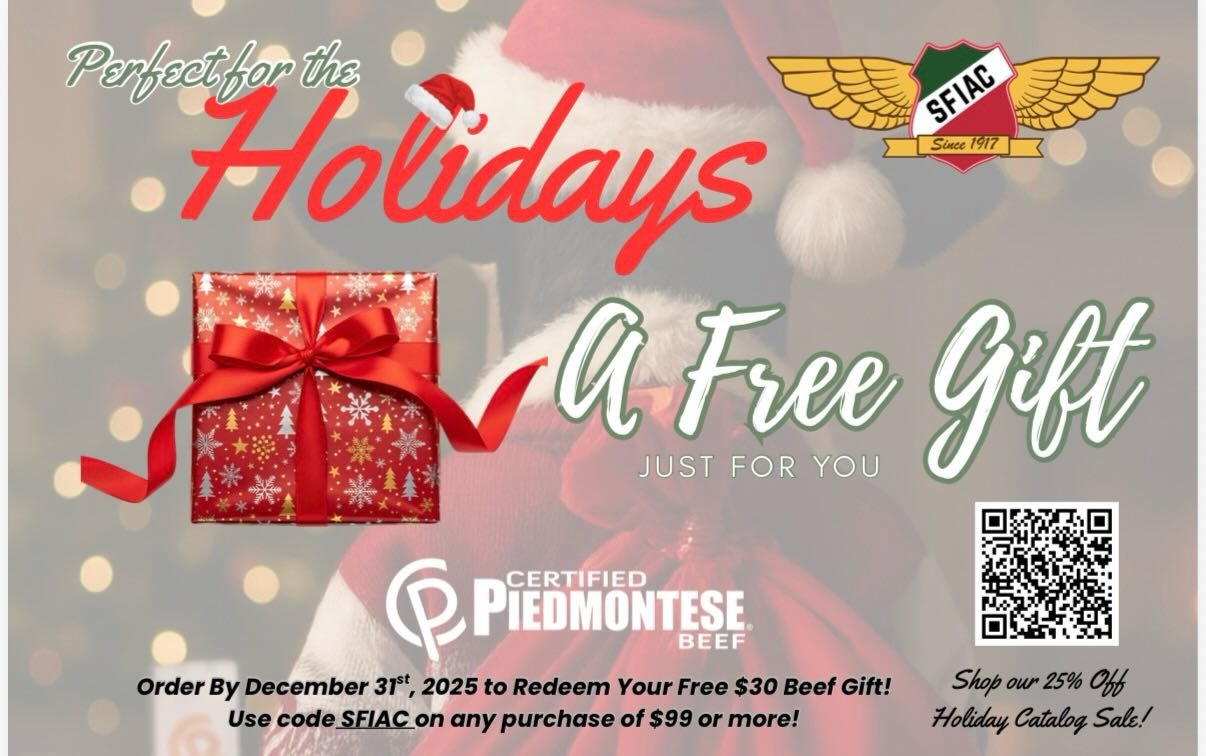 Special gift from our friends @certifiedpiedmontese.  Use code SFIAC and receive your special $30 beef gift.  Perfect gift for Dad or the family.  They have been so generous at our many cigar and steak events.
