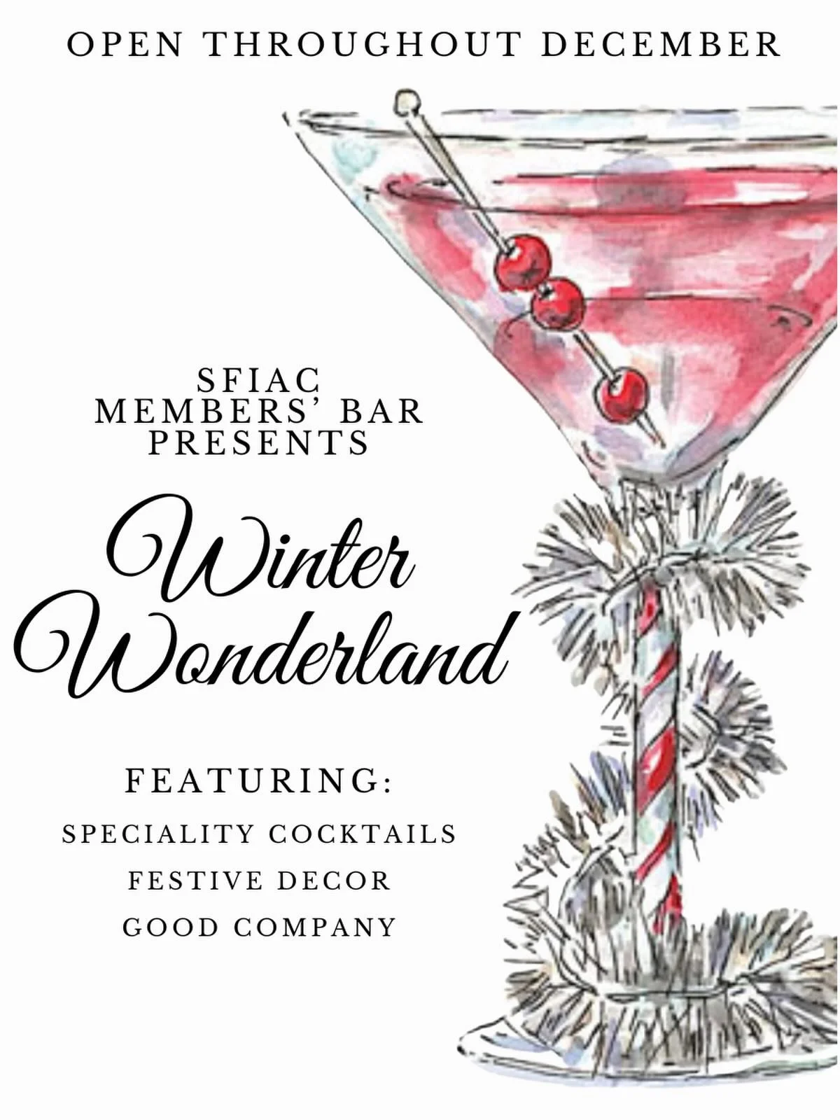 Celebrate Christmas tonight in the Members&rsquo; Bar.  Festive decor and cocktails.  Thank you to Mike Olcese and Jay Everidge for decorating 🎄🎁⛄️🥳