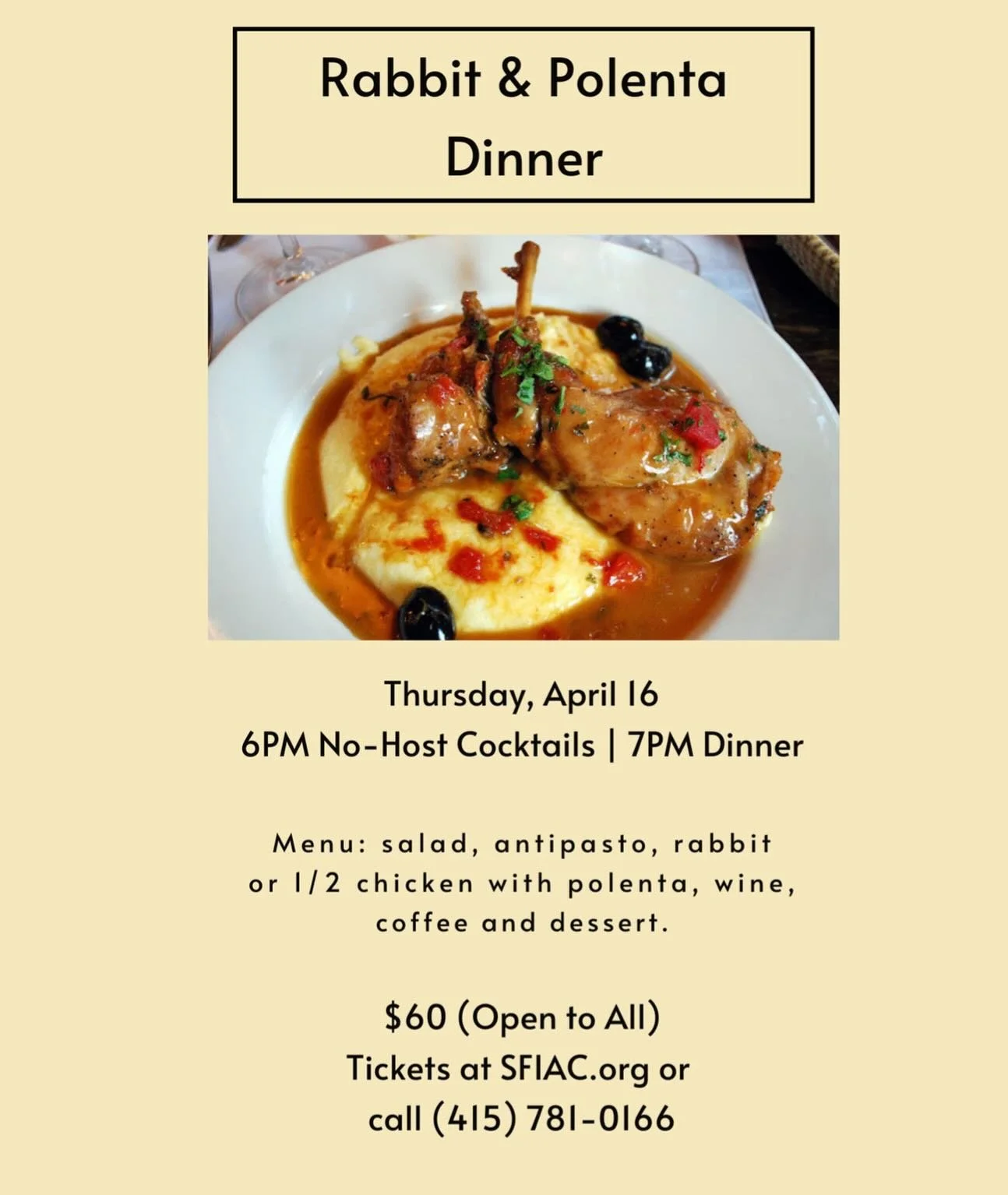 Join us for a spring mid-month mixer.  Get your tickets today.  OPEN TO ALL