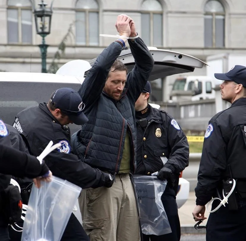 VFP EXECUTIVE DIRECTOR, GARETT RAPPENHAGEN ARRESTED IN CLIMATE CHANGE ACTION