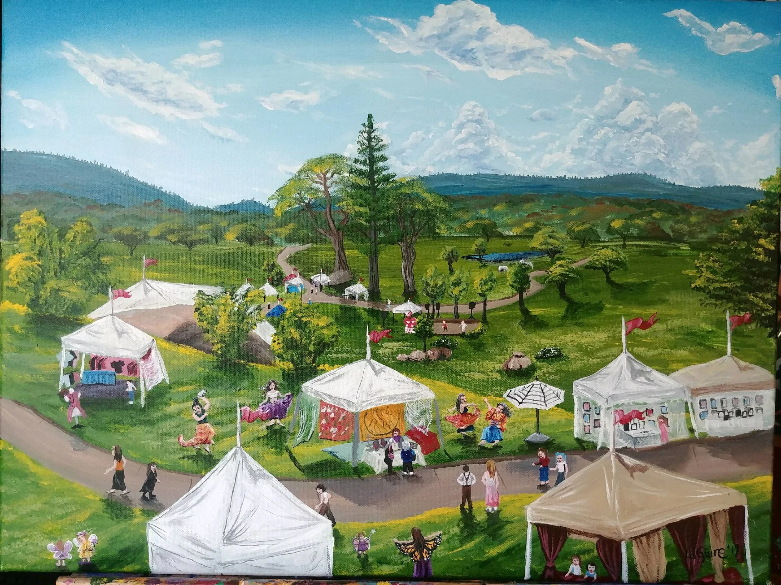 Painting by Lauren Laguire